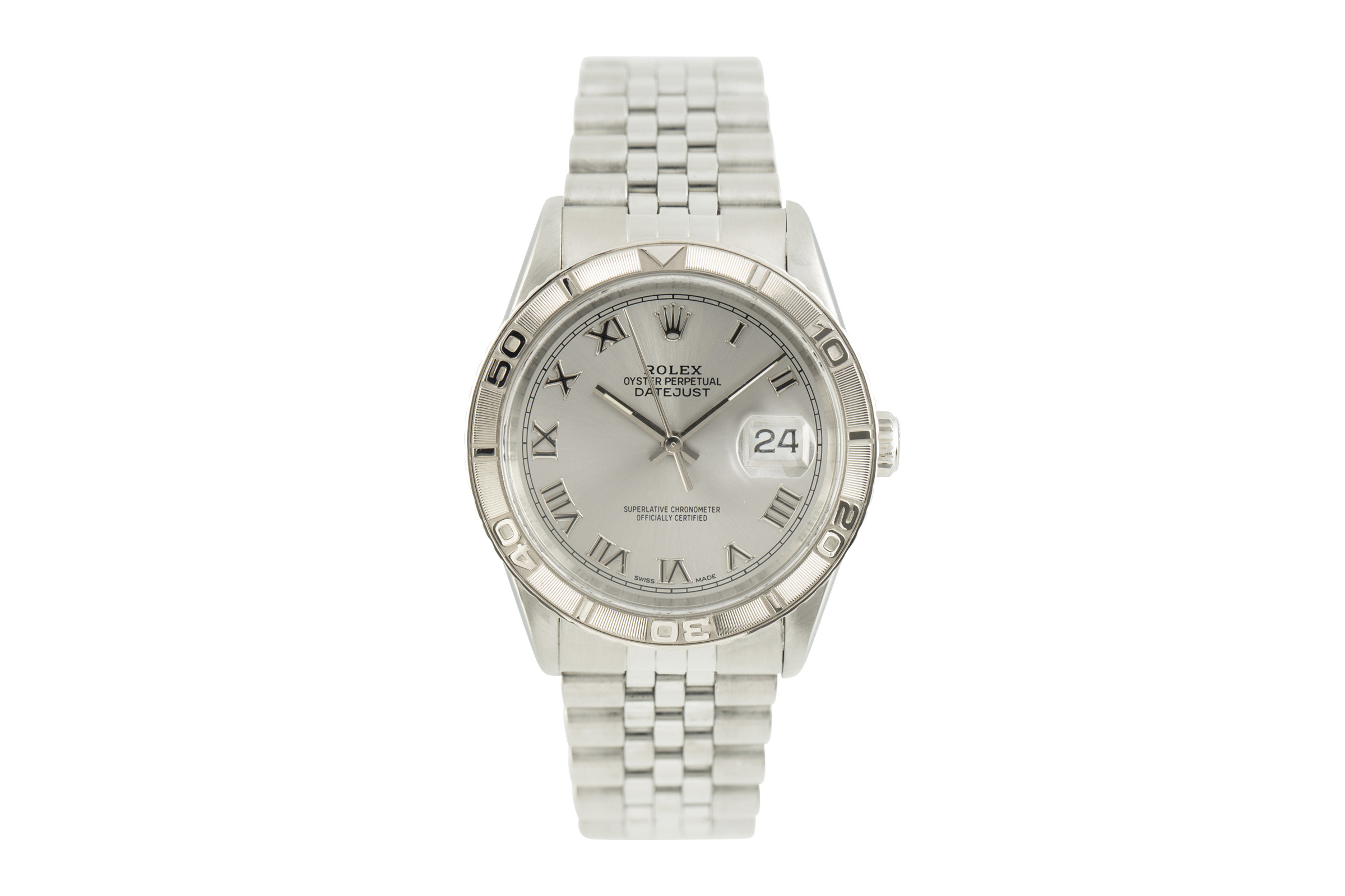 Rolex Datejust Turn-O-Graph steel / white gold automatic Kal. 3135 Ref. 16264