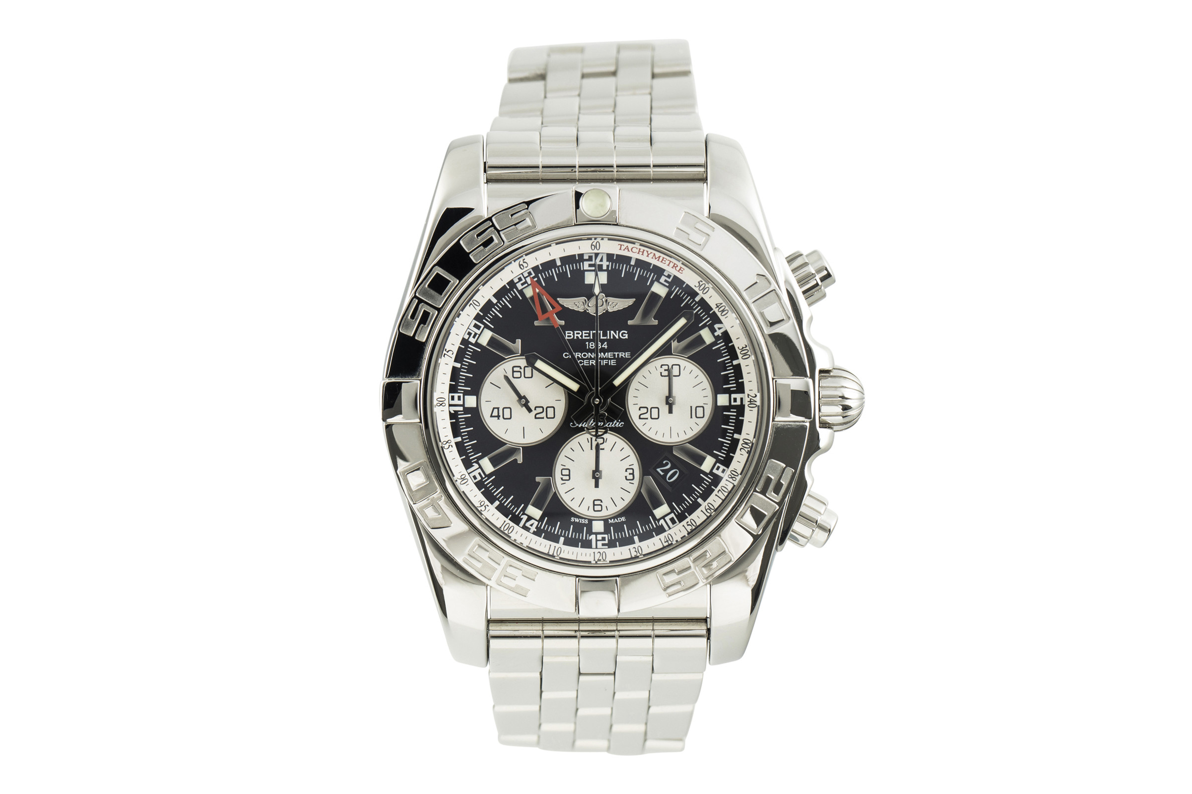 Breitling Chronomat 47 GMT chronograph steel automatic Kal. B04 Ref. AB0410