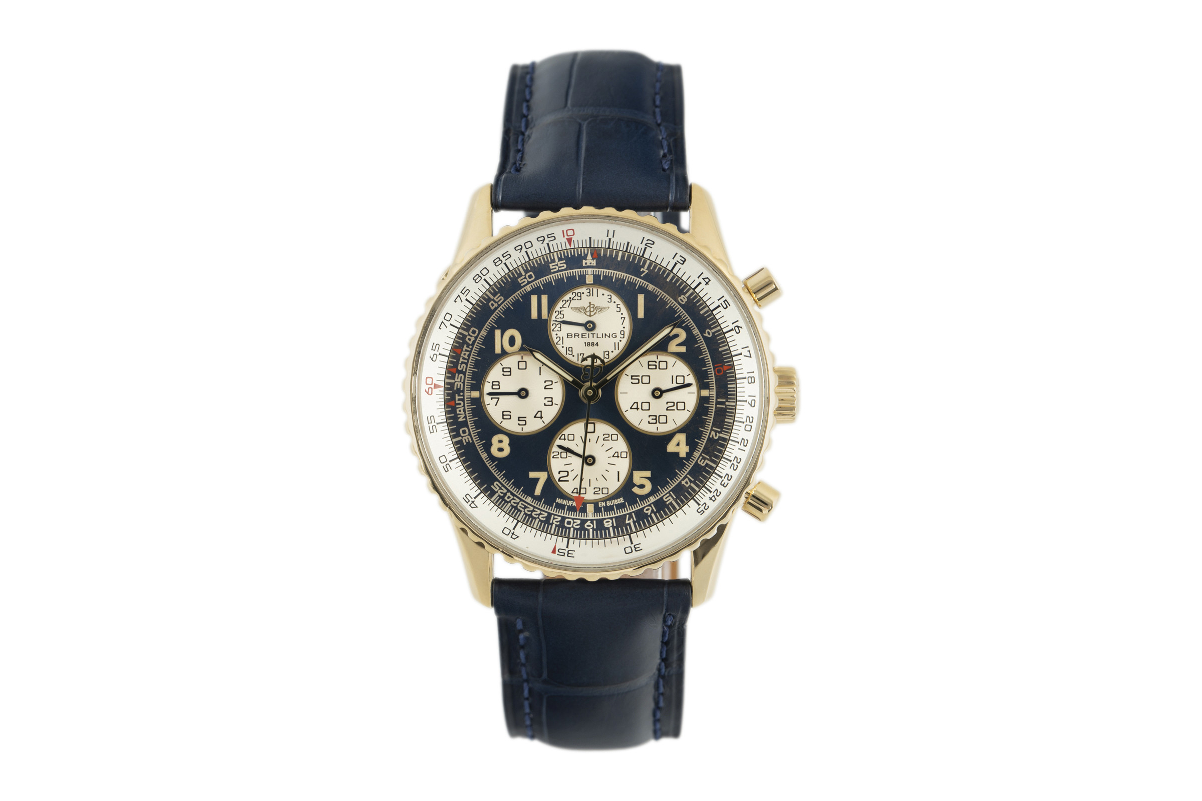 Breitling Navitimer chronograph 18 ct gold automatic Ref. K33030