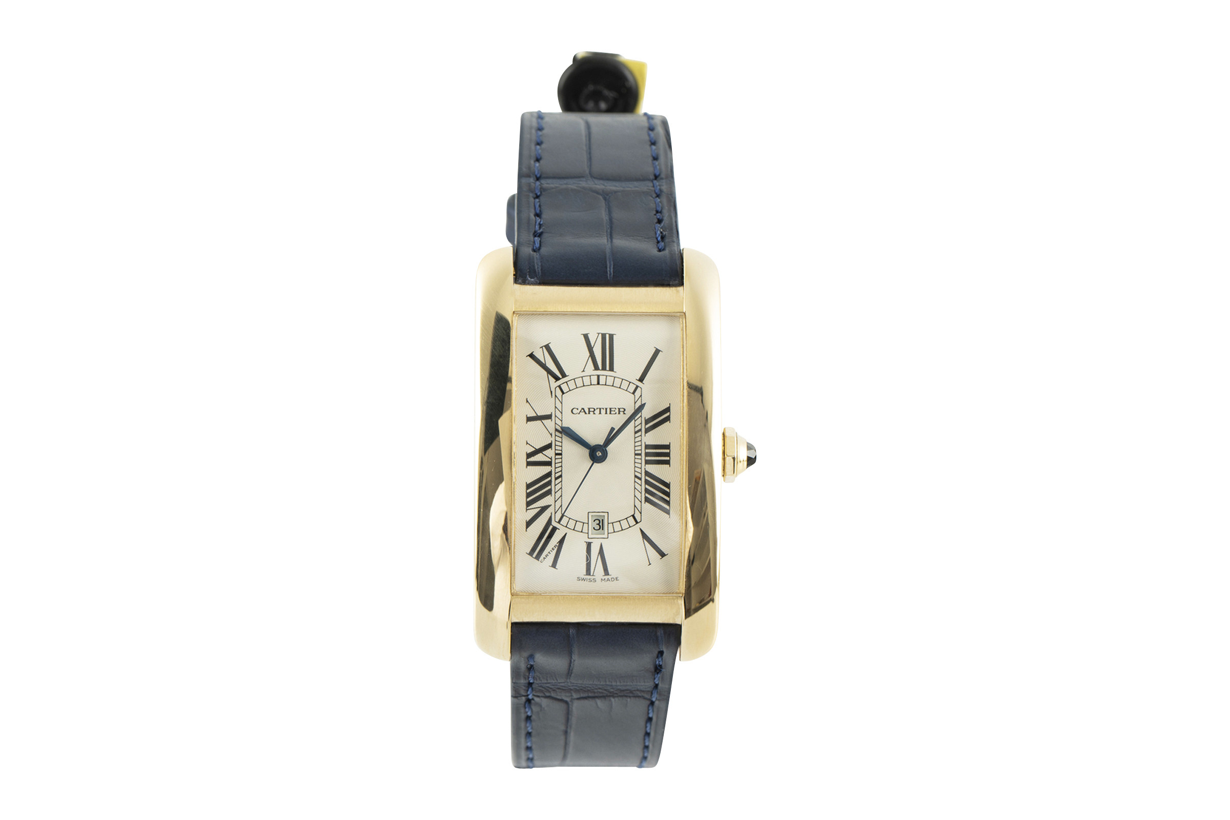 Cartier Tank Americaine 18 ct gold automatic Kal. 120 Ref. 1740