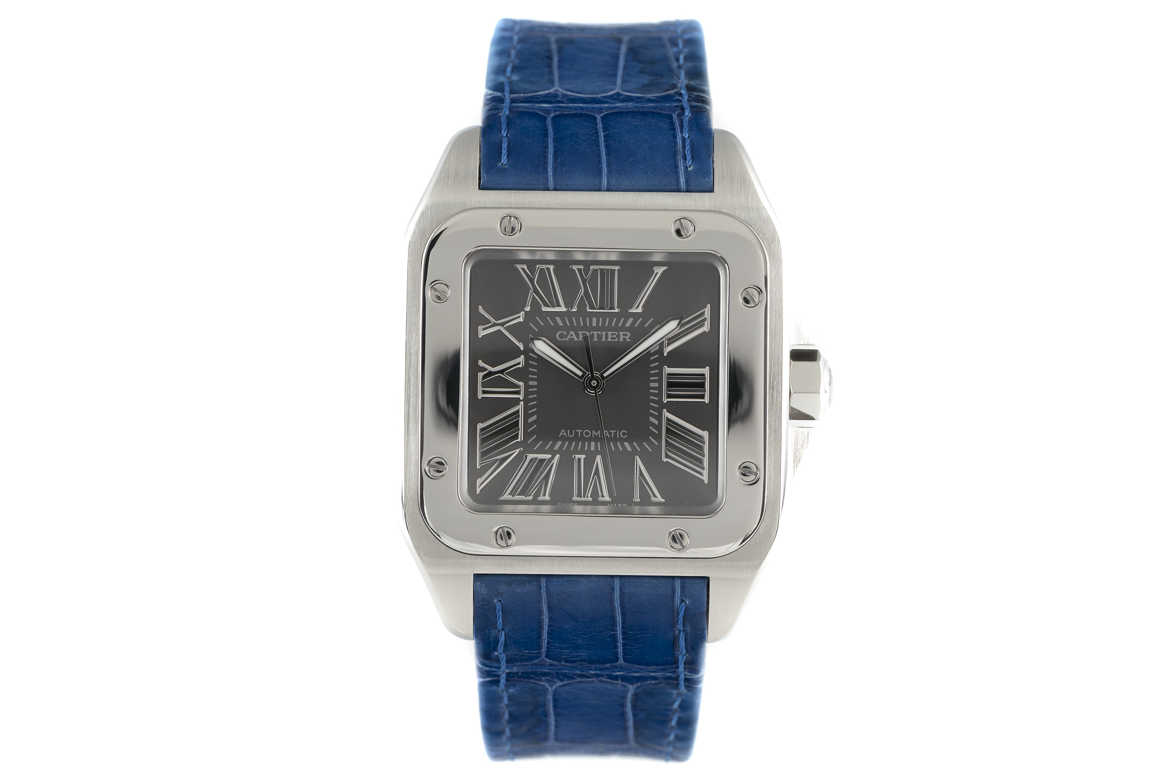Cartier Santos 100 steel automatic Kal. 049 Ref. 2656