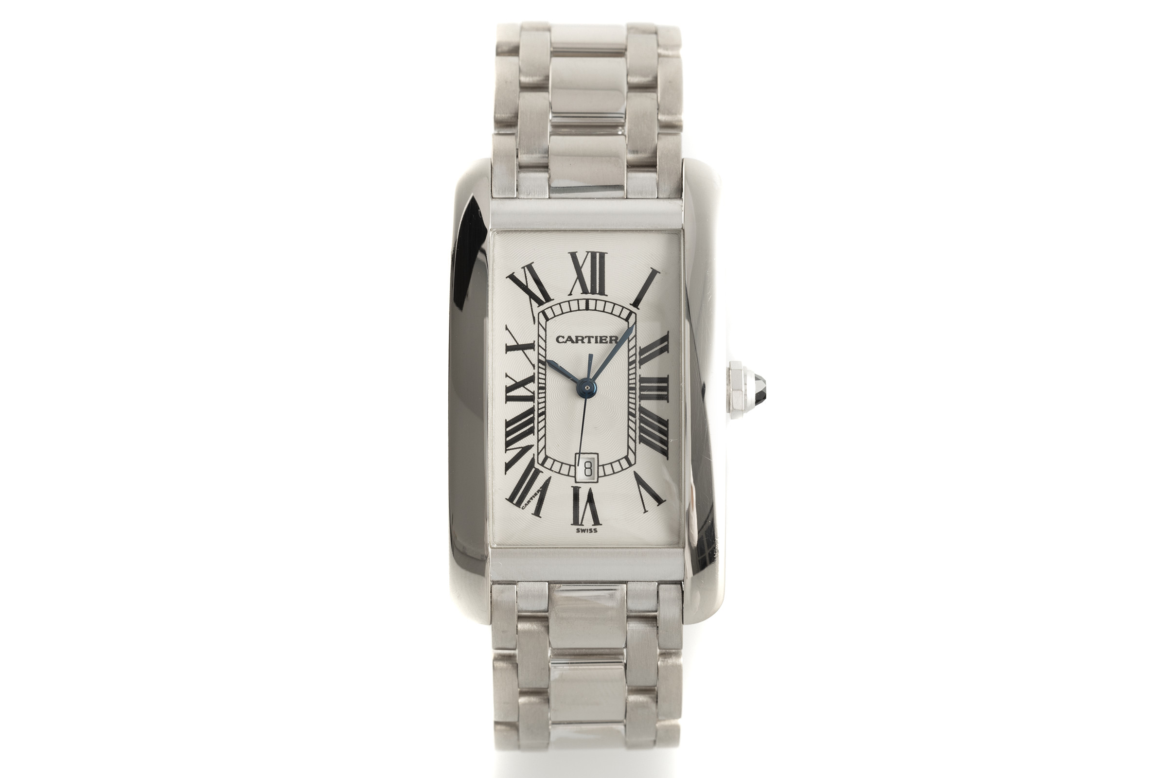 Cartier Tank Americaine 18 ct white gold automatic Kal. 120 Ref. 1741