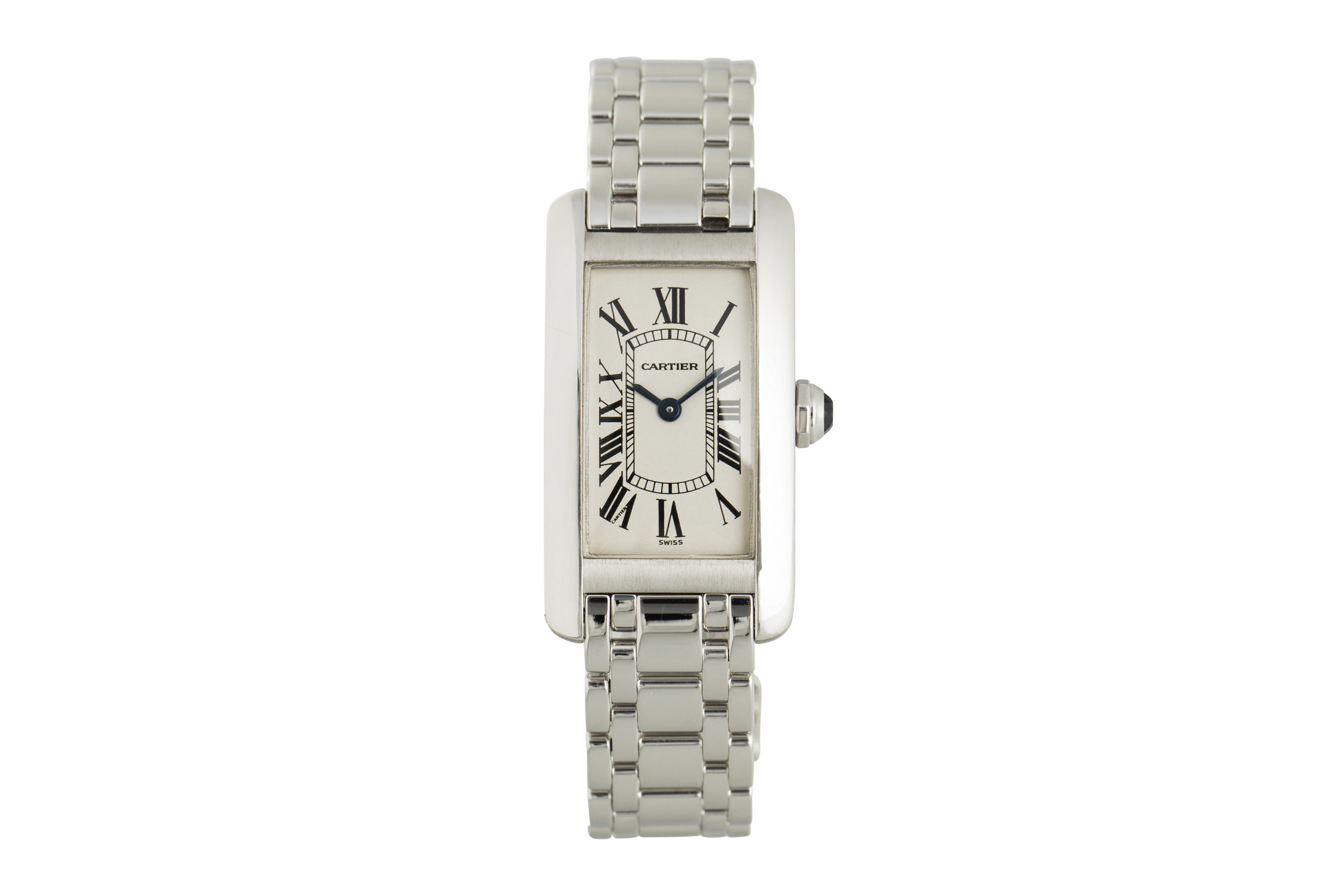 Cartier Tank Americaine 18 ct white gold quartz Kal. 157 Ref. 1713