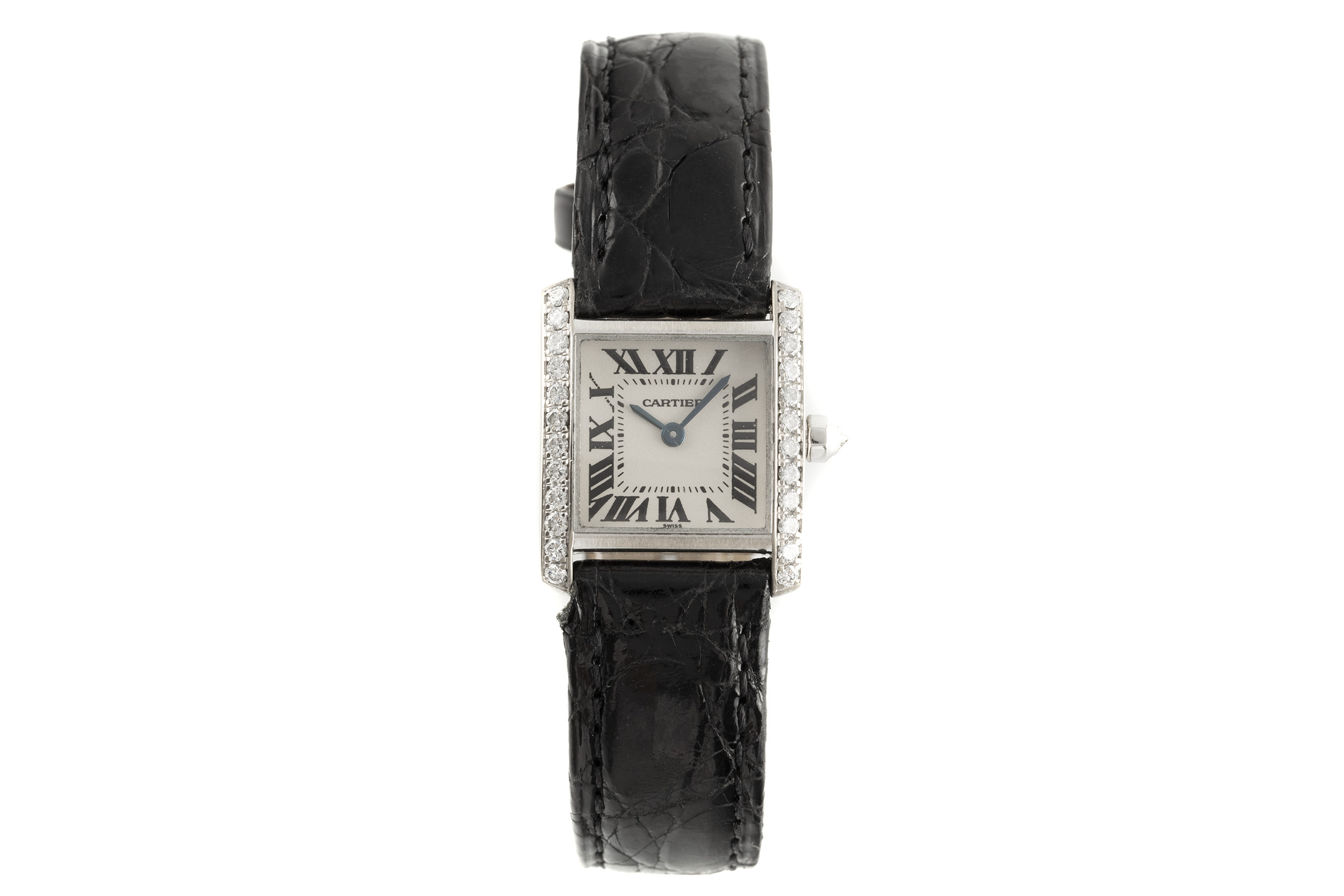 Cartier Tank 18 ct white gold quartz Kal. 018B Ref. 2365