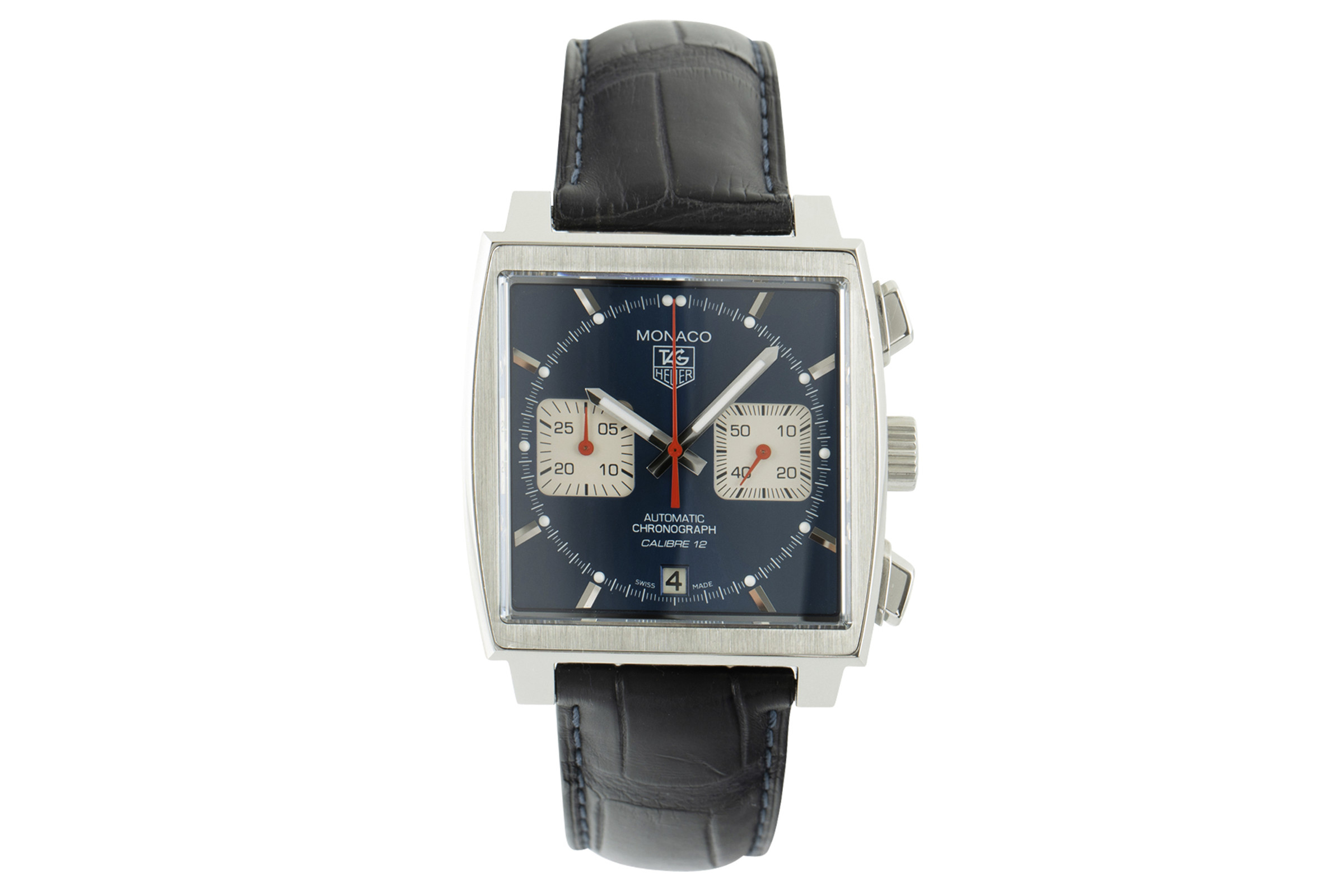 Tag Heuer Monaco chronograph steel automatic Kal. 12 Ref. CAW2111