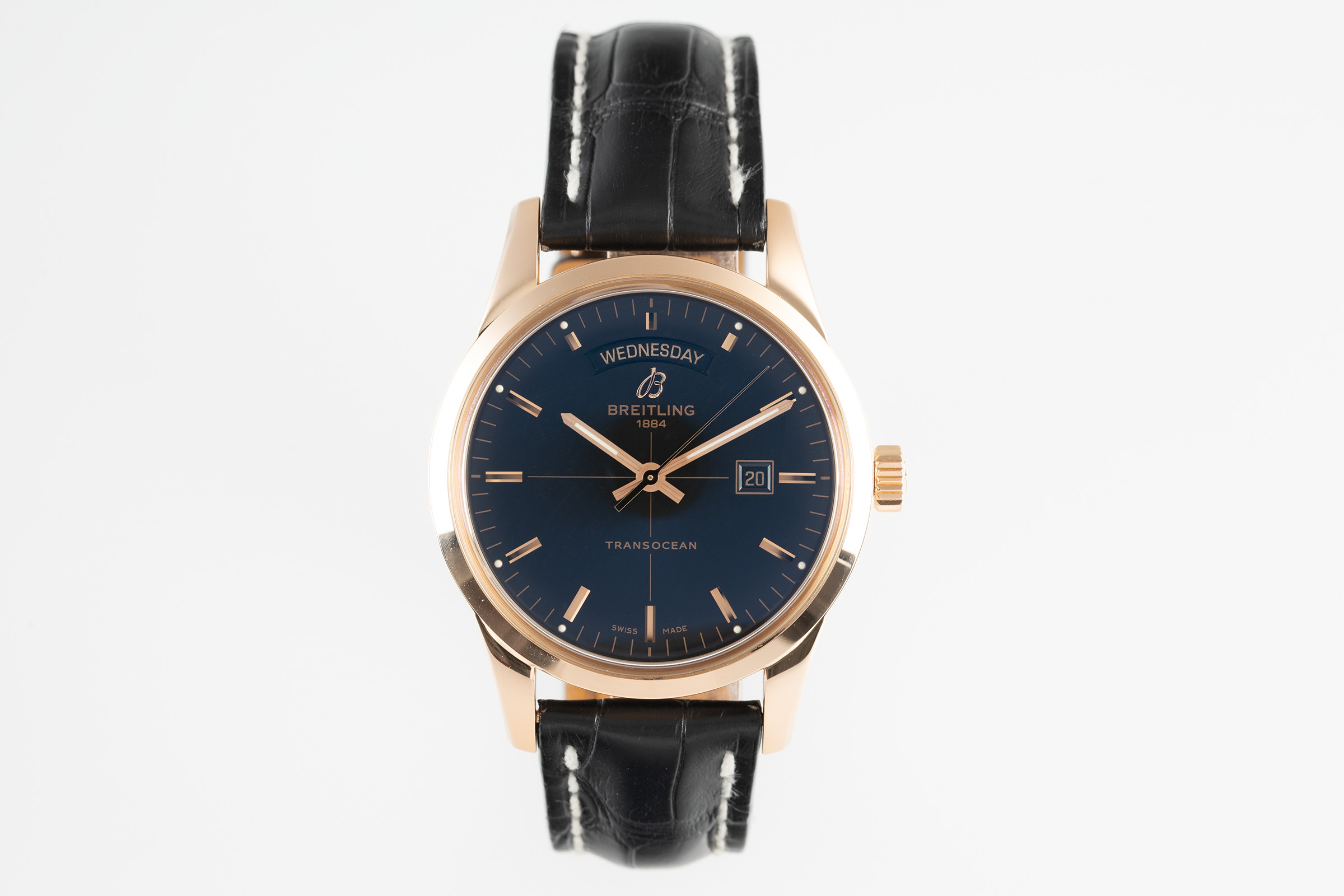 Breitling Transocean 18 ct red gold automatic Ref. R45310