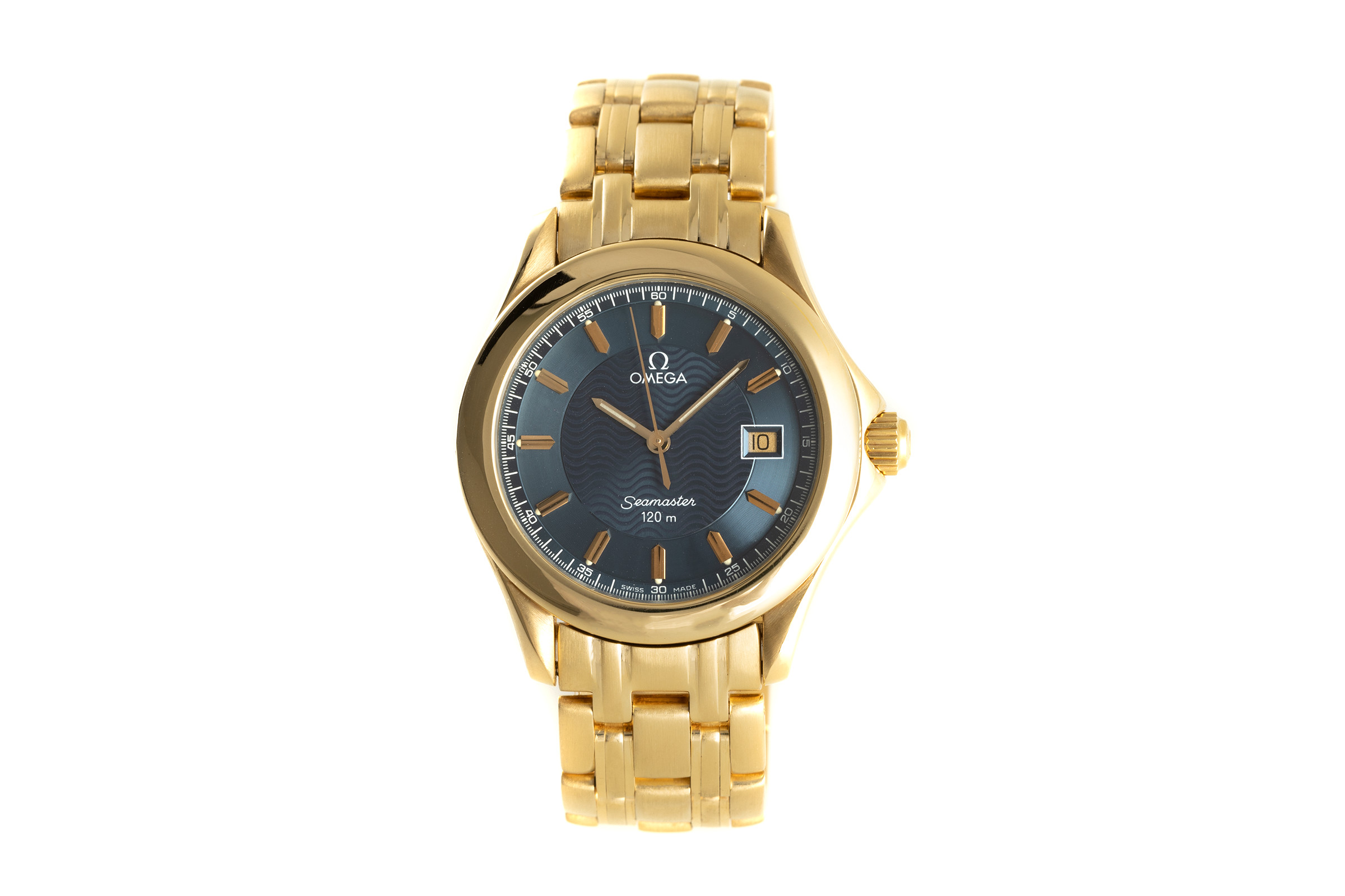 Omega Seamaster 18 ct gold quartz Kal. 1438 Ref. 196.1501, 168.1501