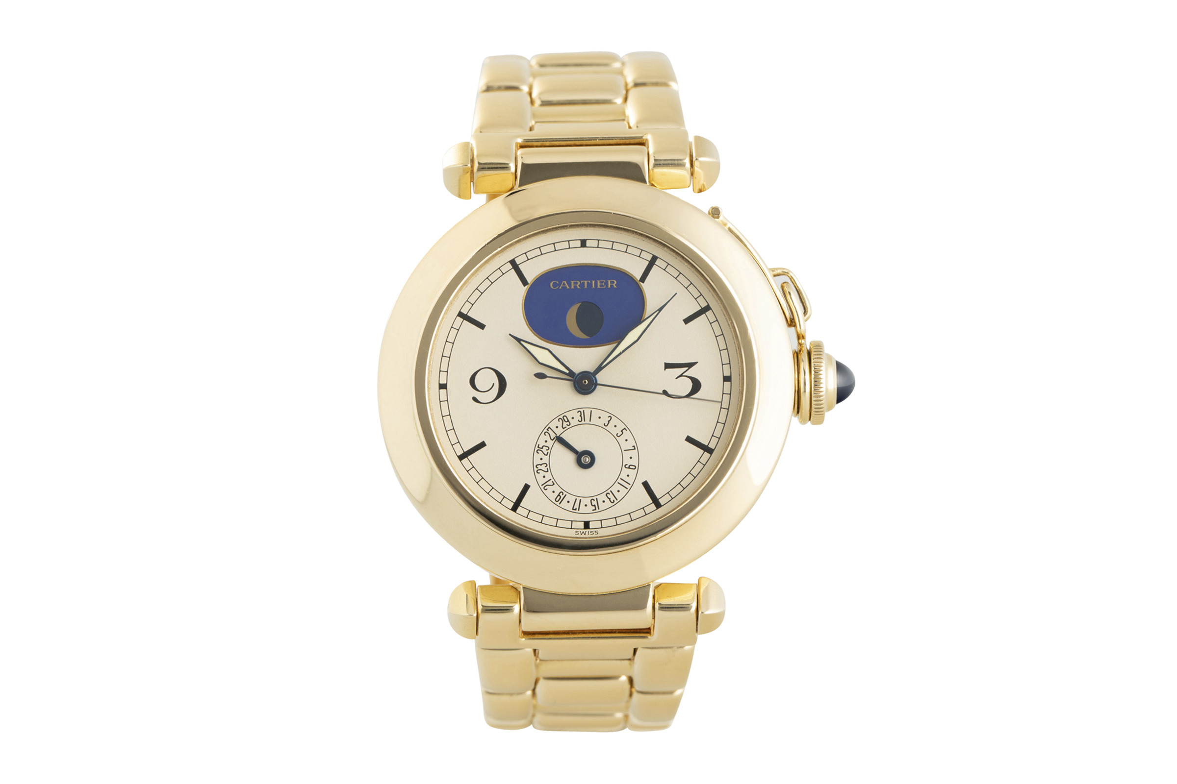 Cartier Pasha 18 ct gold quartz Kal. 616 Ref. 1990