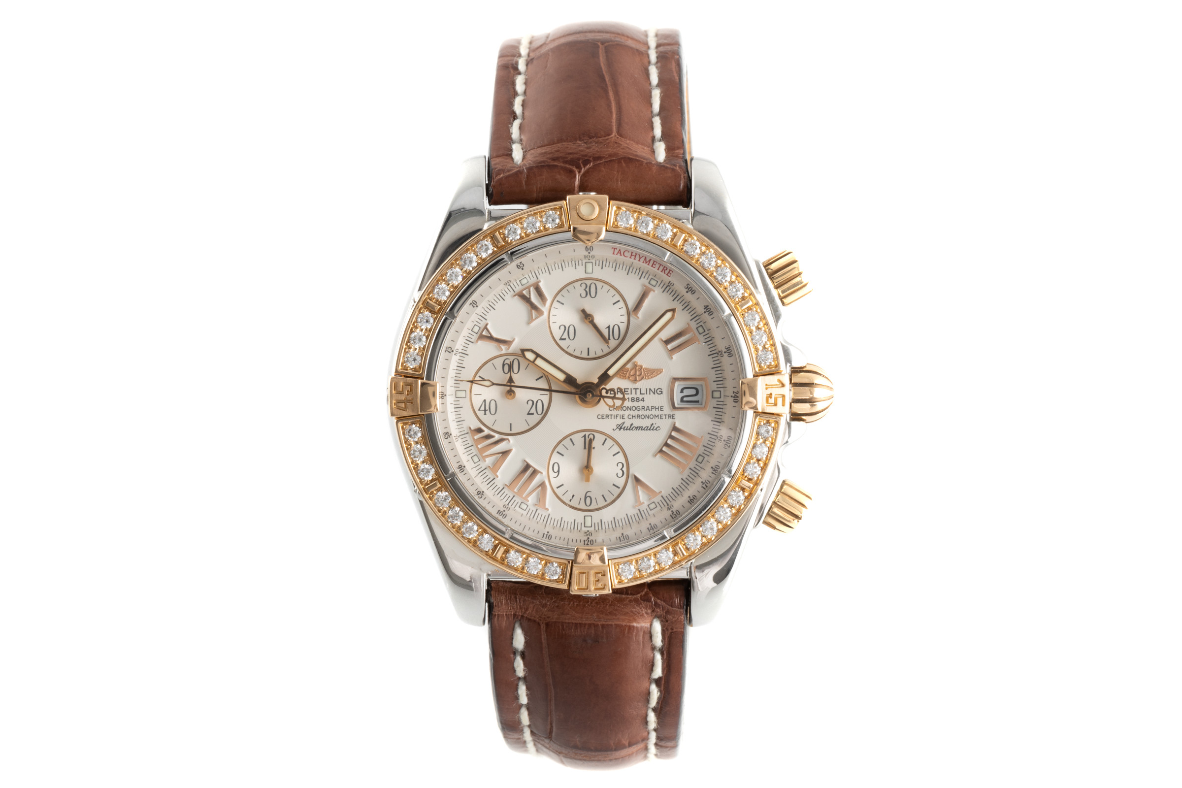 Breitling Chronomat chronograph steel / gold automatic Kal. B13 Ref. C13356