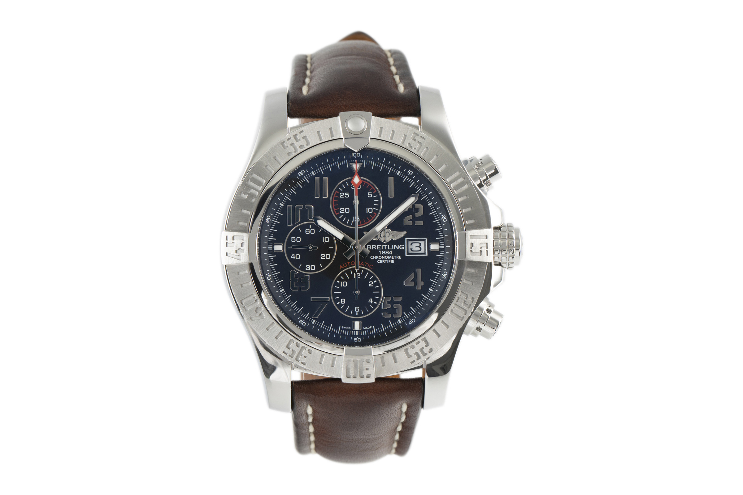 Breitling Super Avenger II chronograph steel automatic Ref. A13371