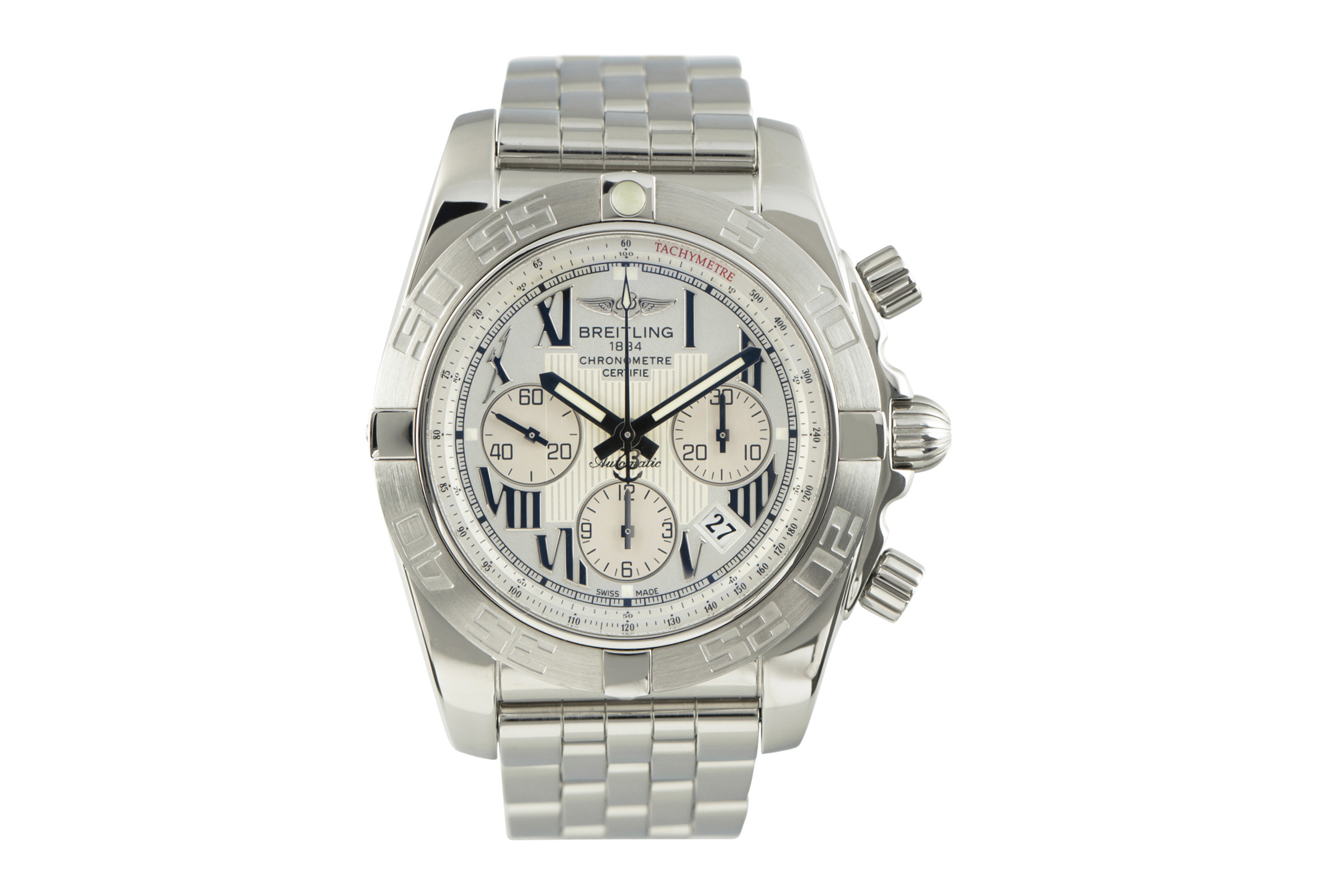 Breitling Chronomat 44 chronograph steel automatic Kal. B01 Ref. AB0110