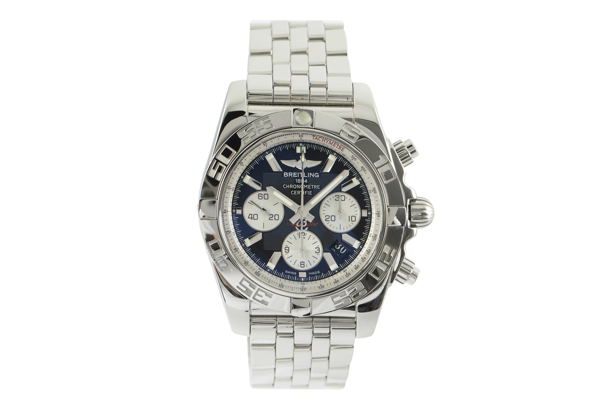 Breitling Chronomat chronograph steel automatic Kal. B01 Ref. AB0110