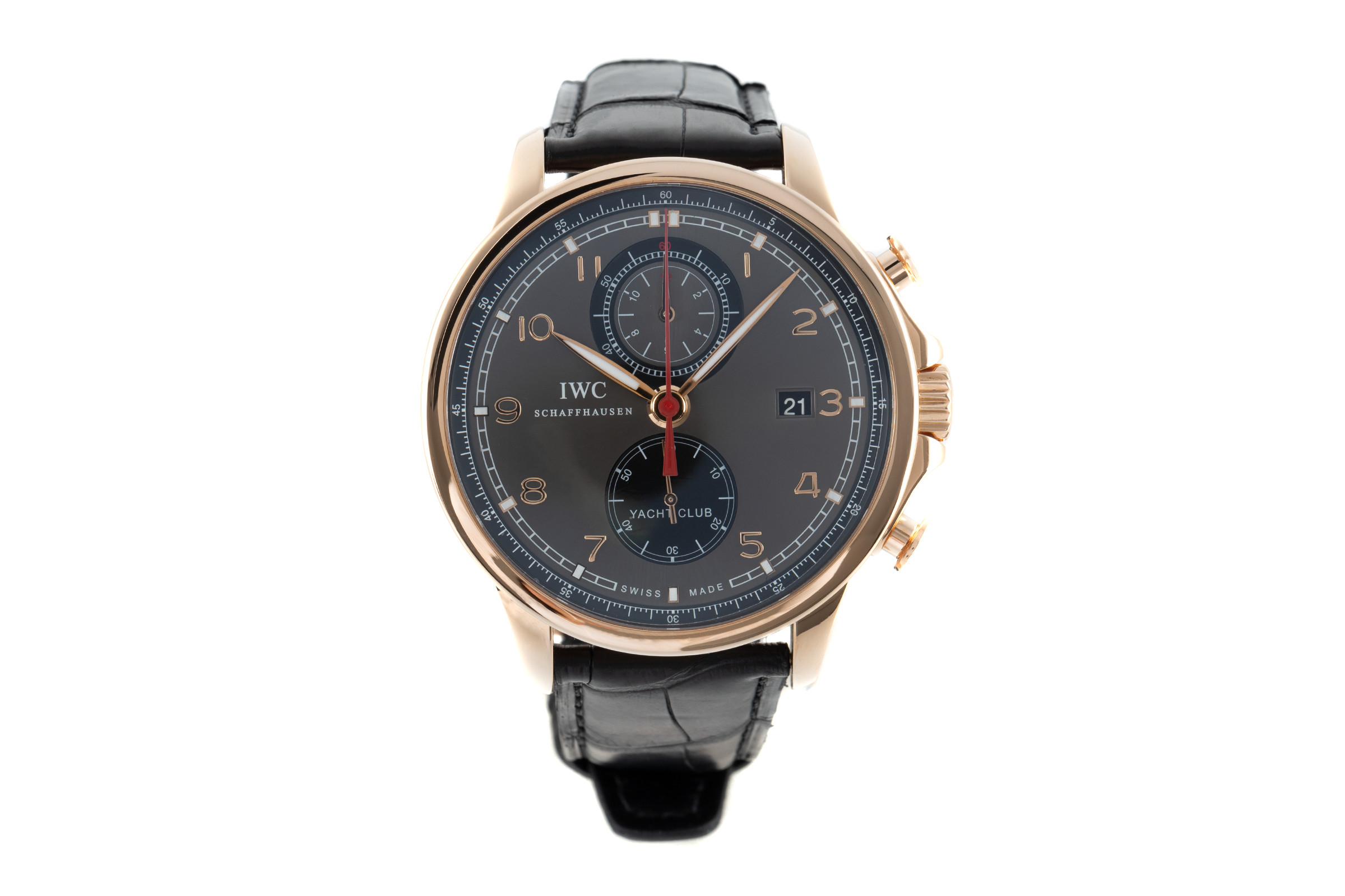 IWC Portugieser chronograph 18 ct red gold automatic Kal. C.89361 Ref. IW390209
