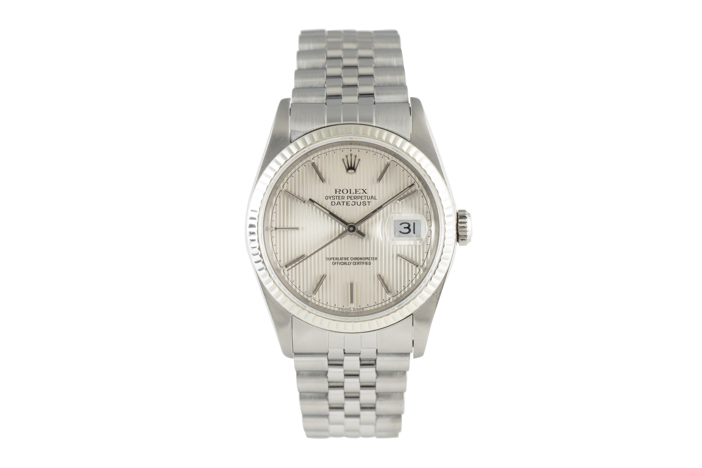 Rolex Datejust steel / white gold automatic Kal. 3135 Ref. 16234