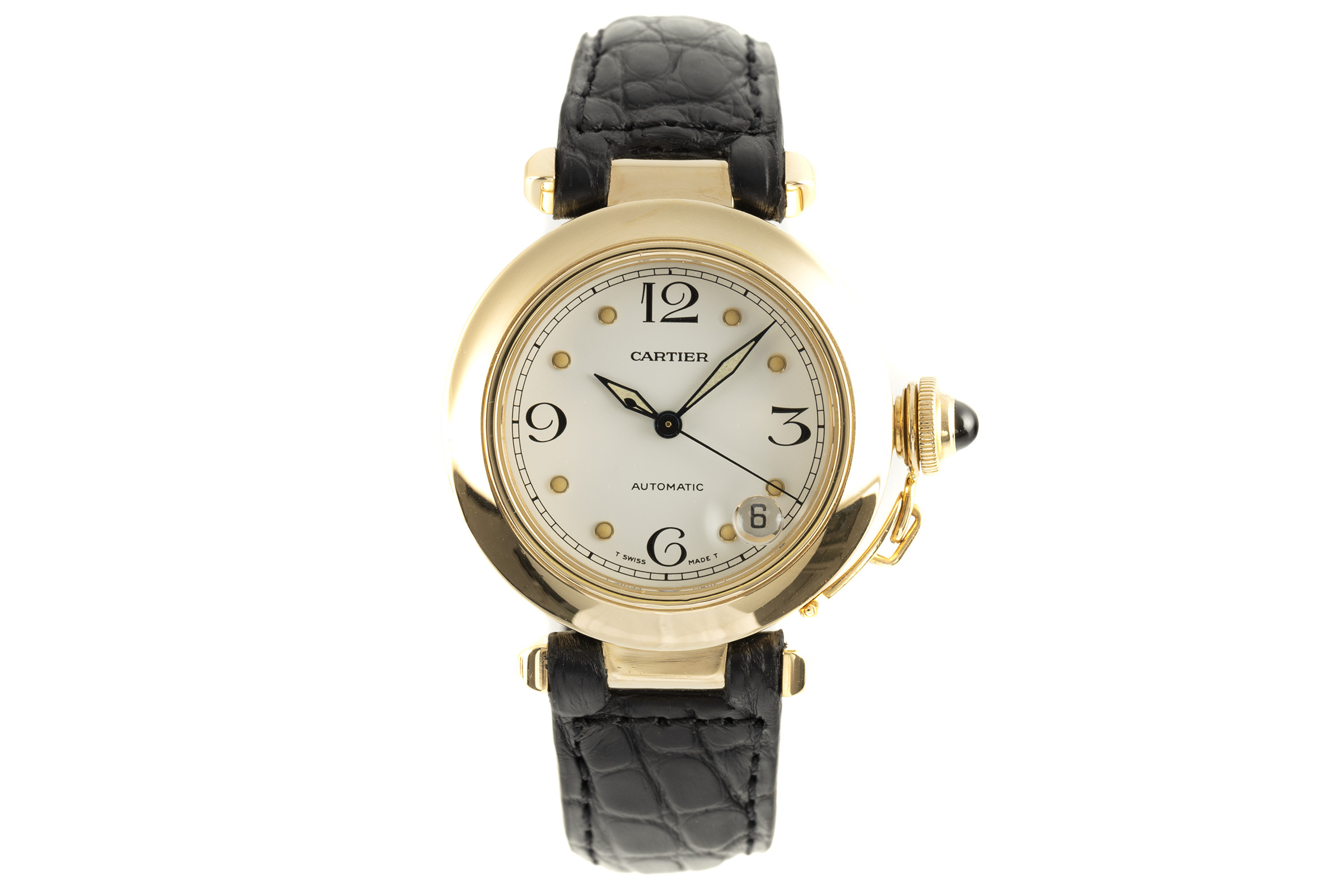 Cartier Pasha 18 ct gold automatic Kal. 049 Ref. 1035