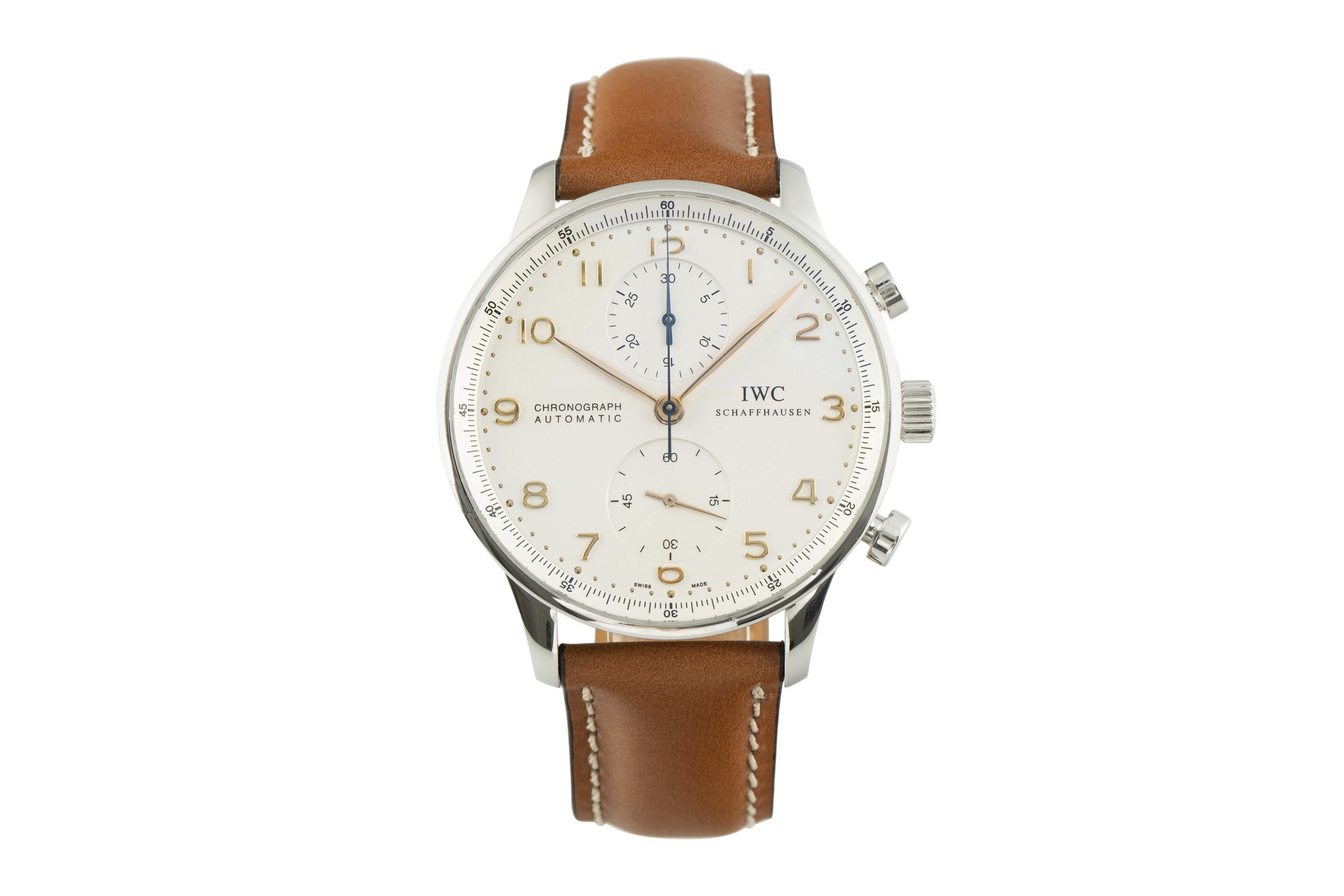 IWC Portugieser chronograph steel automatic Kal. C.79350 Ref. 3714