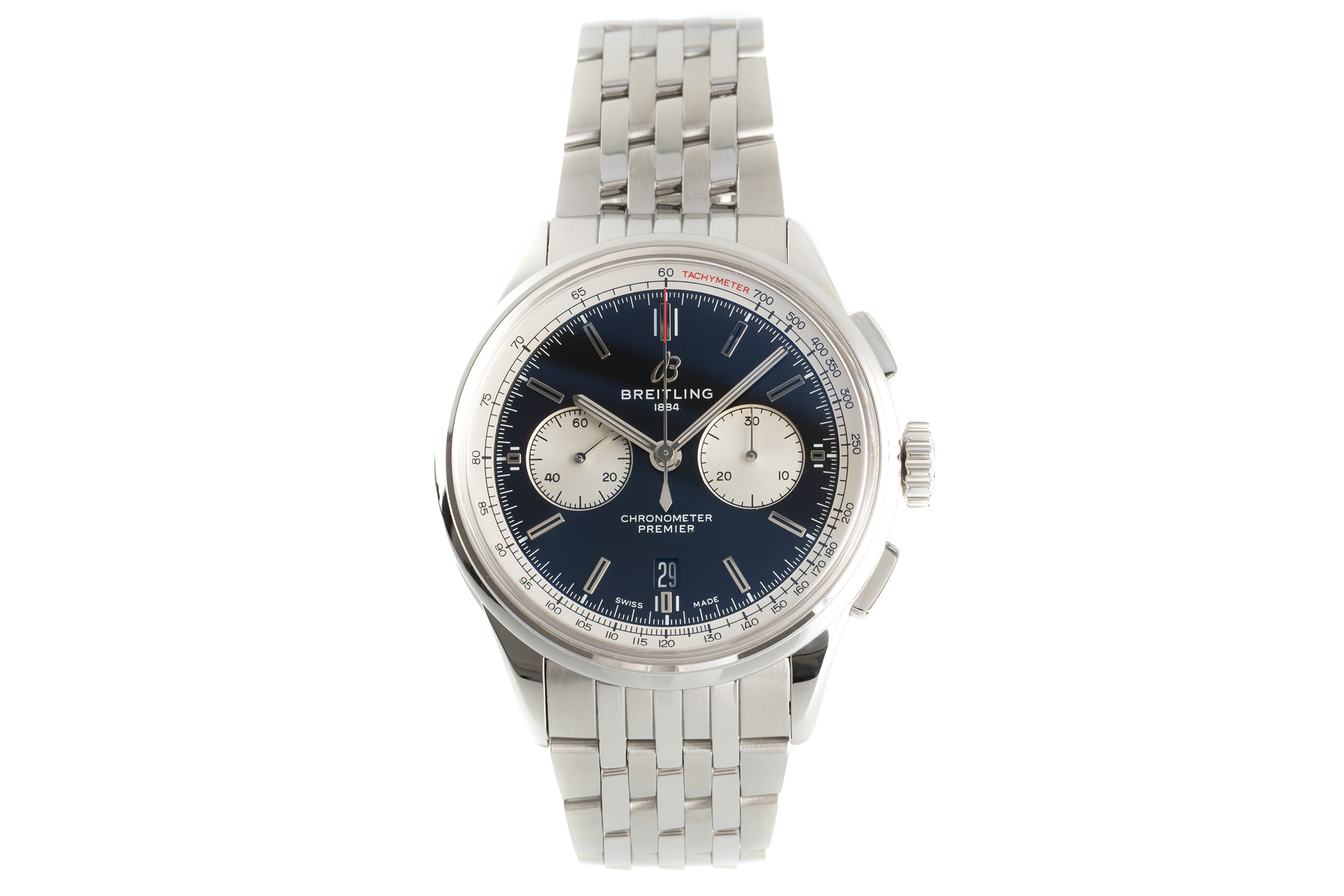 Breitling Premier chronograph steel automatic Kal. B01 Ref. AB0118371B1A1