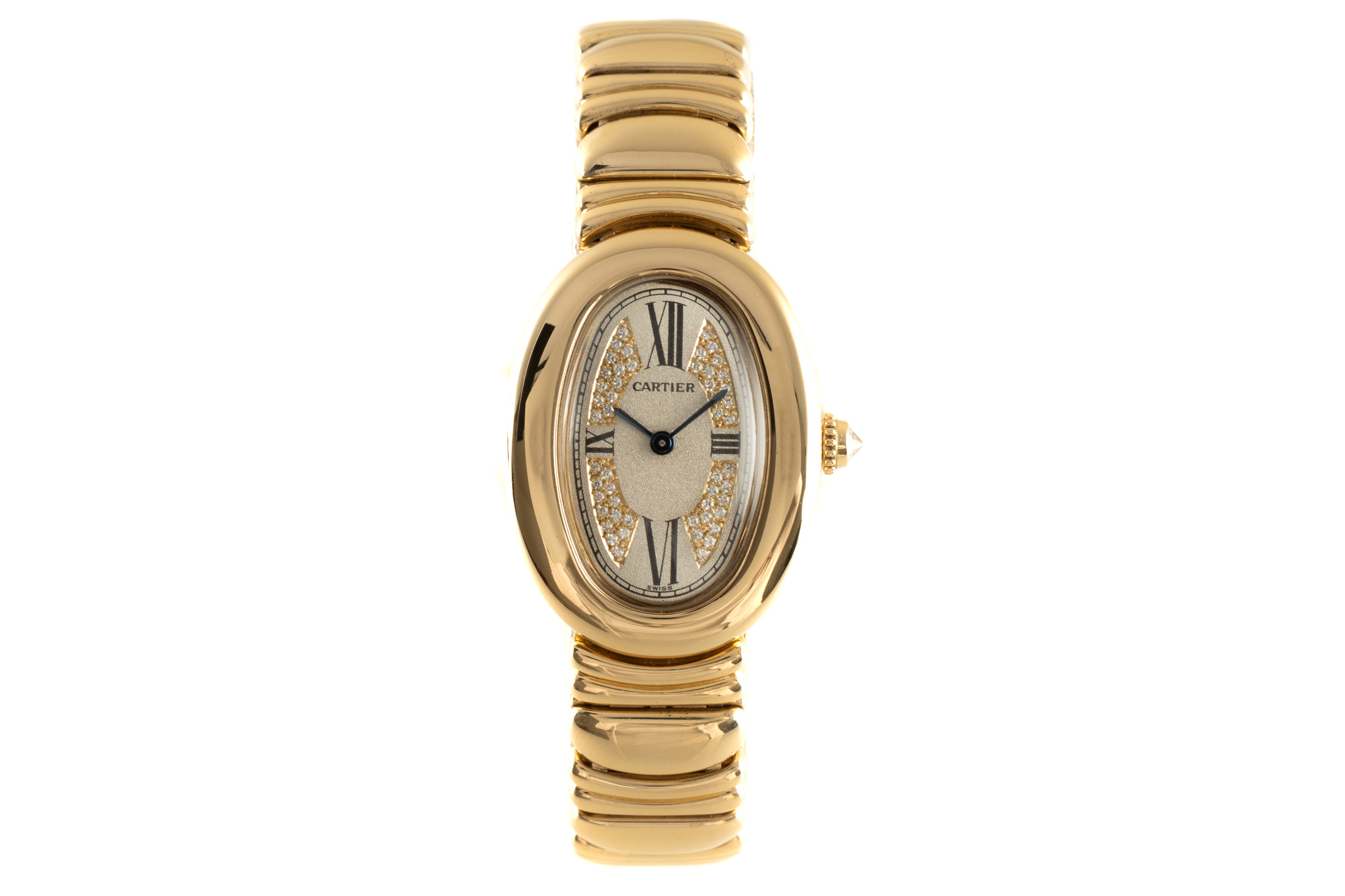 Cartier Baignoire 18 ct gold quartz Kal. 057 Ref. 1950