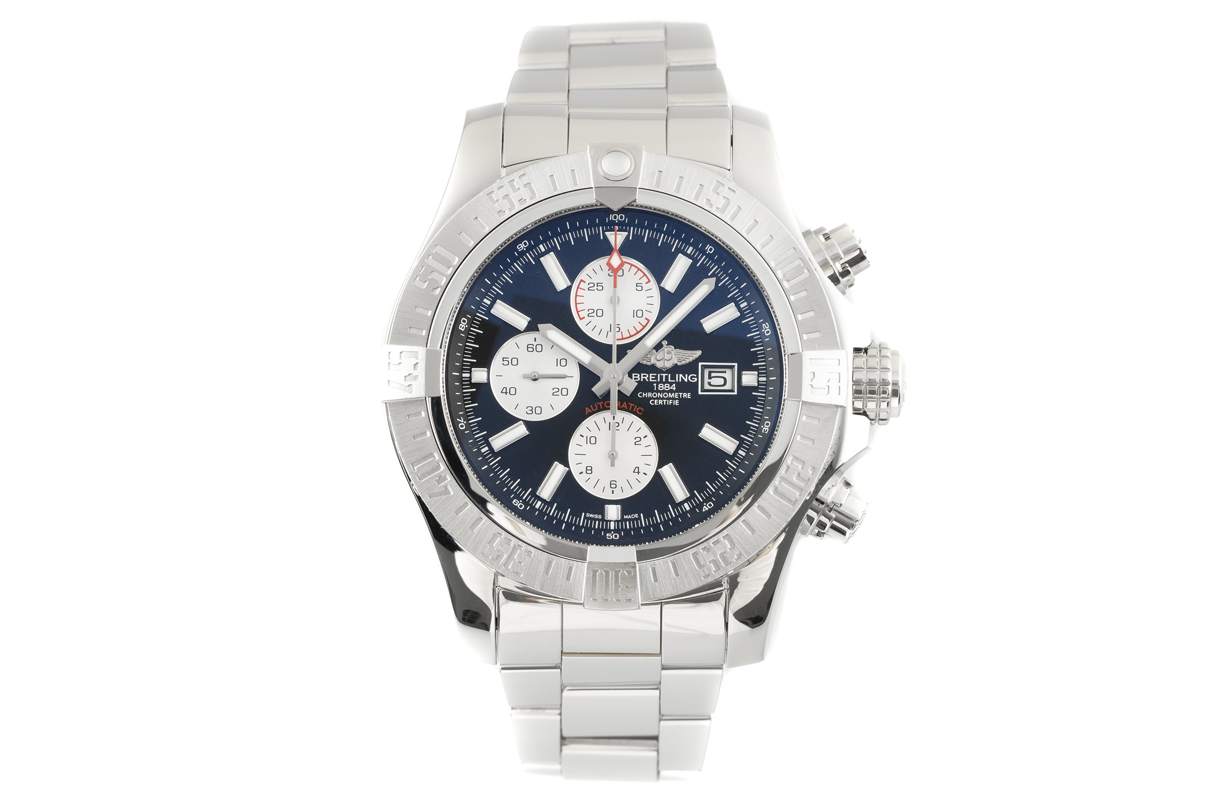 Breitling Super Avenger II chronograph steel automatic Ref. A13371