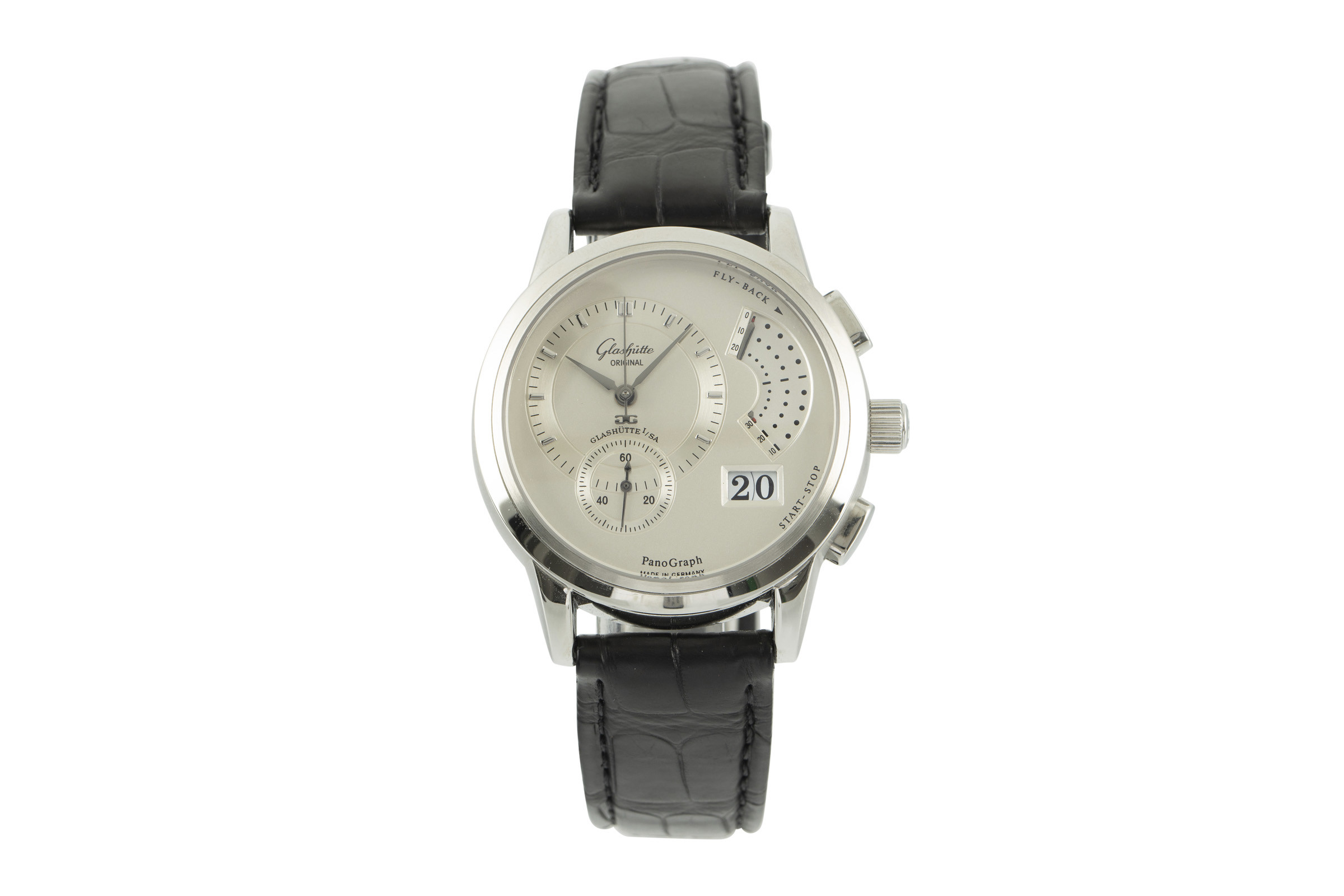 Glashutte Original PanoGraph steel manual winding Kal. GUB 61 Ref. 61-01-02-02-04