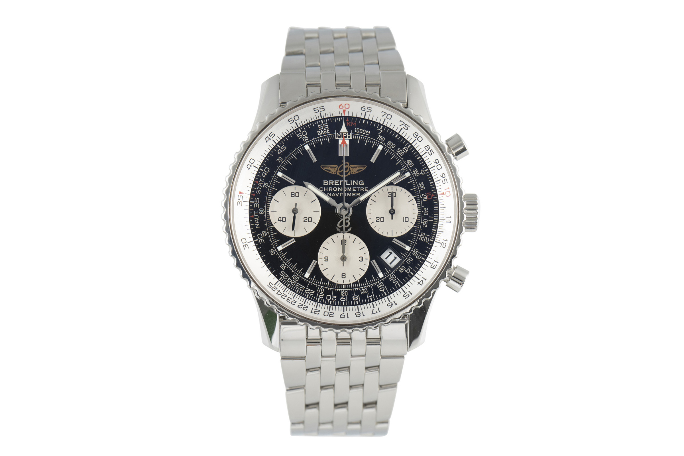 Breitling Navitimer chronograph steel automatic Kal. B23 Ref. A23322