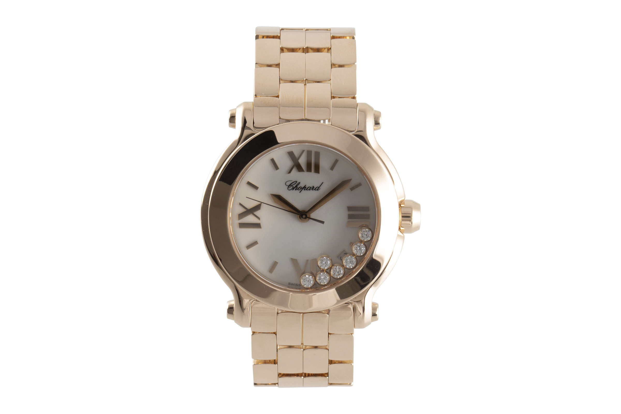 Chopard Happy Sport 18 ct red gold quartz Ref. 277472-5001