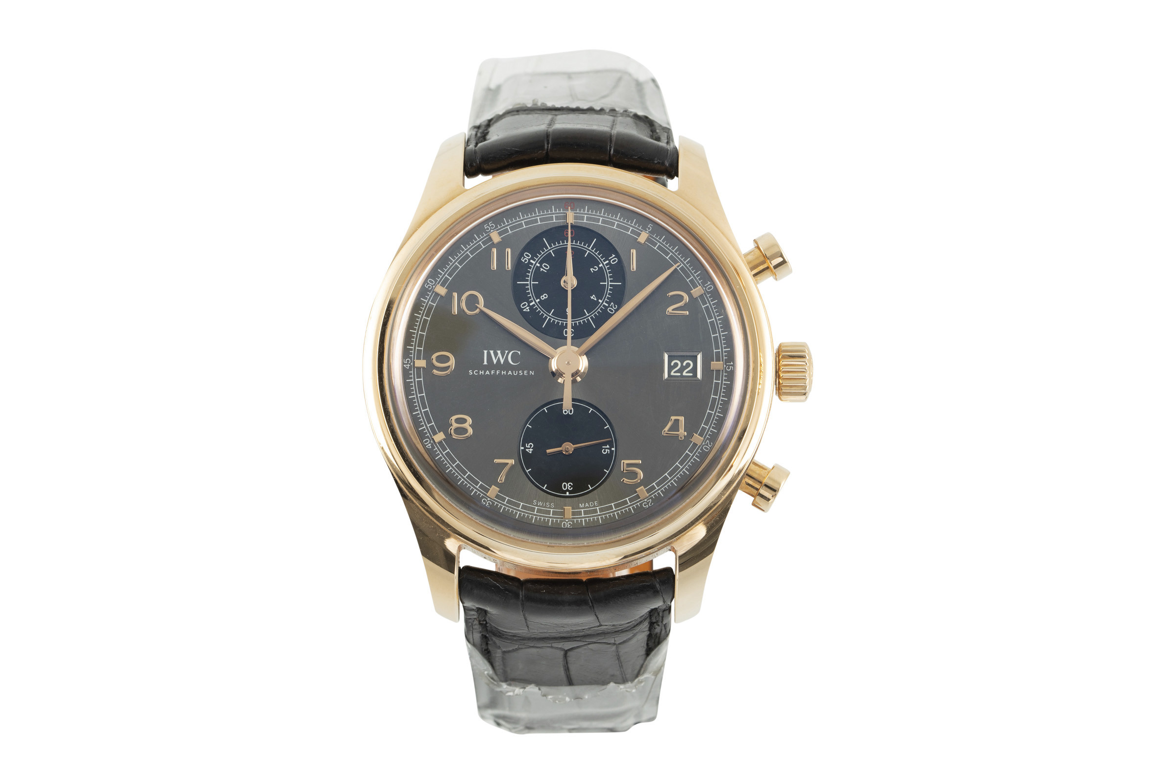 IWC Portugieser chronograph 18 ct red gold automatic Kal. C.89361 Ref. IW390405