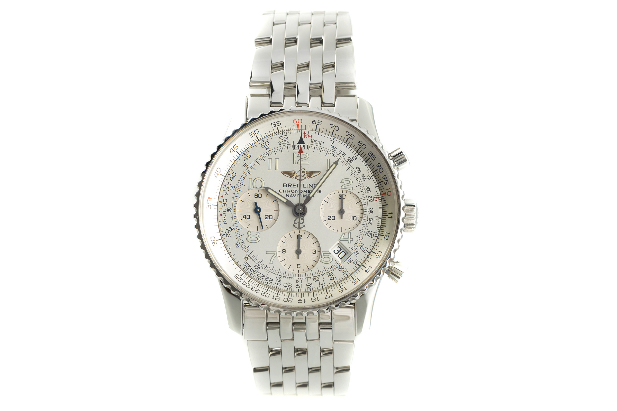 Breitling Navitimer chronograph steel automatic Kal. B23 Ref. A23322