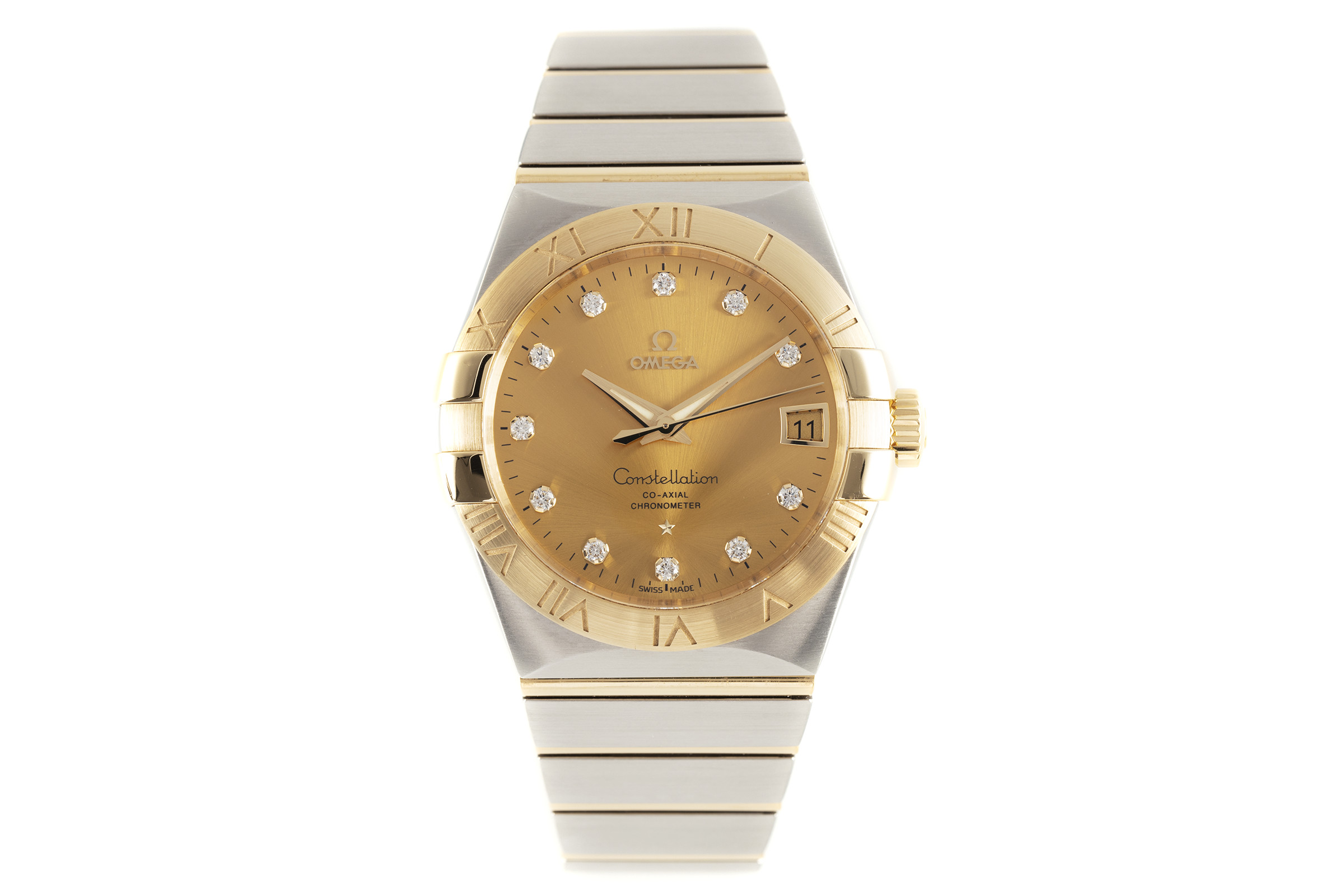 Omega Constellation steel / gold automatic Kal. 8500 Ref. 123.20.38.21.58.001