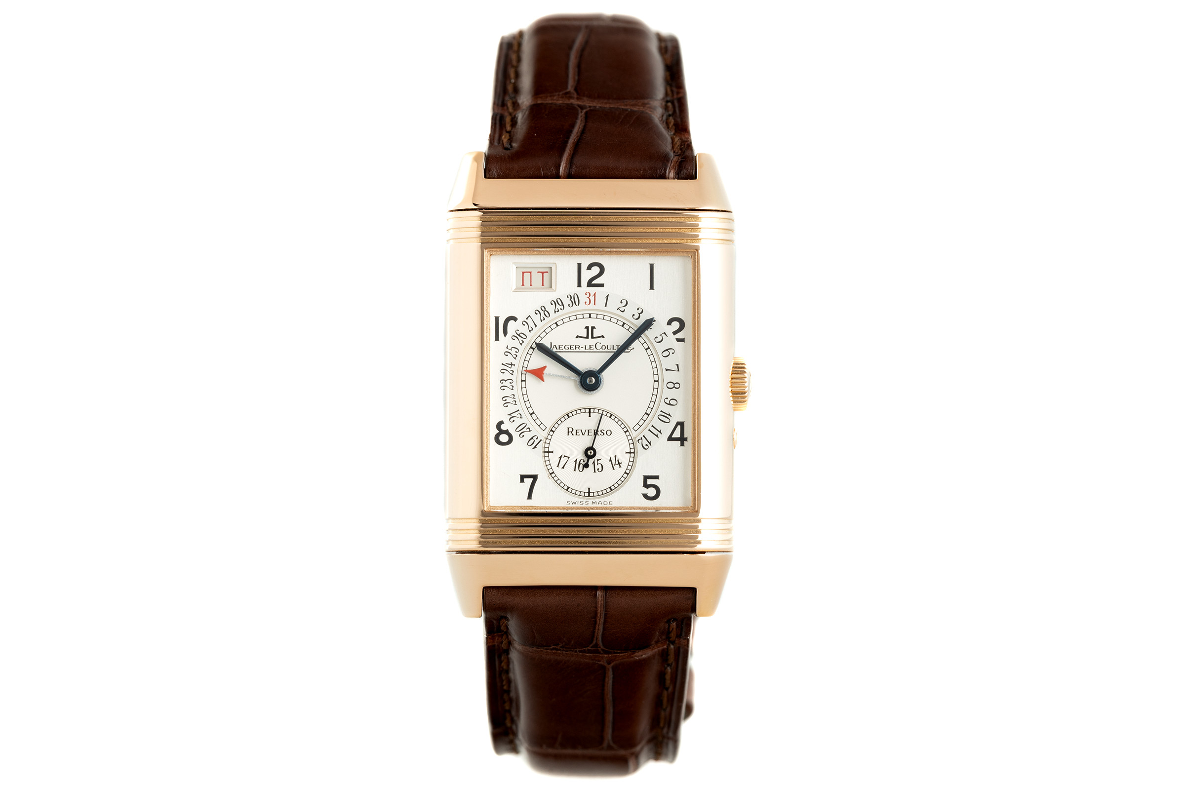 Jaeger-LeCoultre Reverso 18 ct red gold manual winding Kal. 836 Ref. 270.2.36