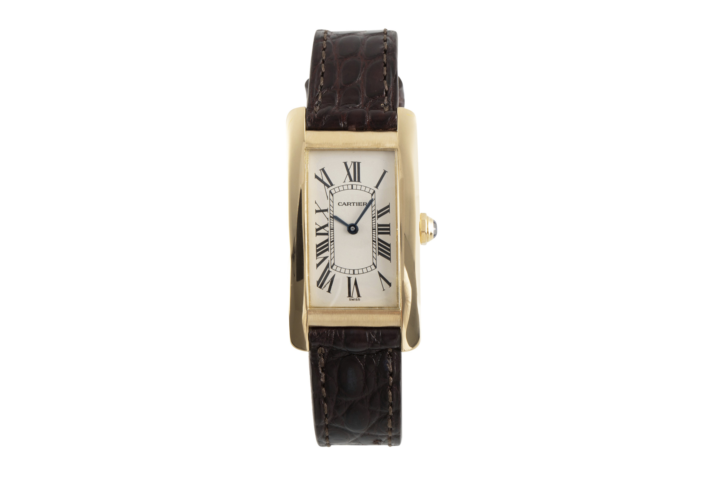 Cartier Tank Americaine 18 ct gold quartz Kal. 90.06 Ref. 1720