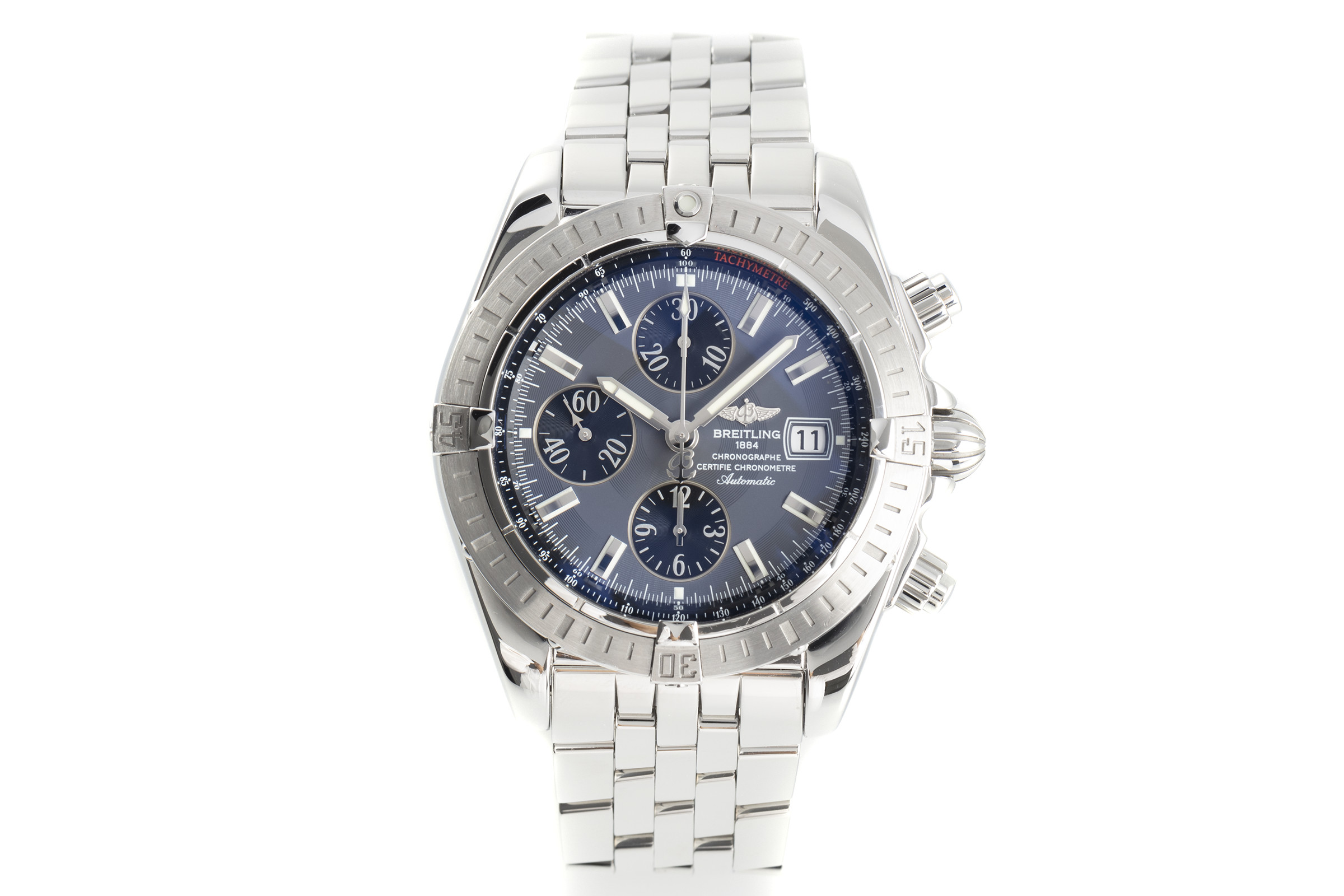 Breitling Evolution chronograph steel automatic Kal. B13 Ref. A13356