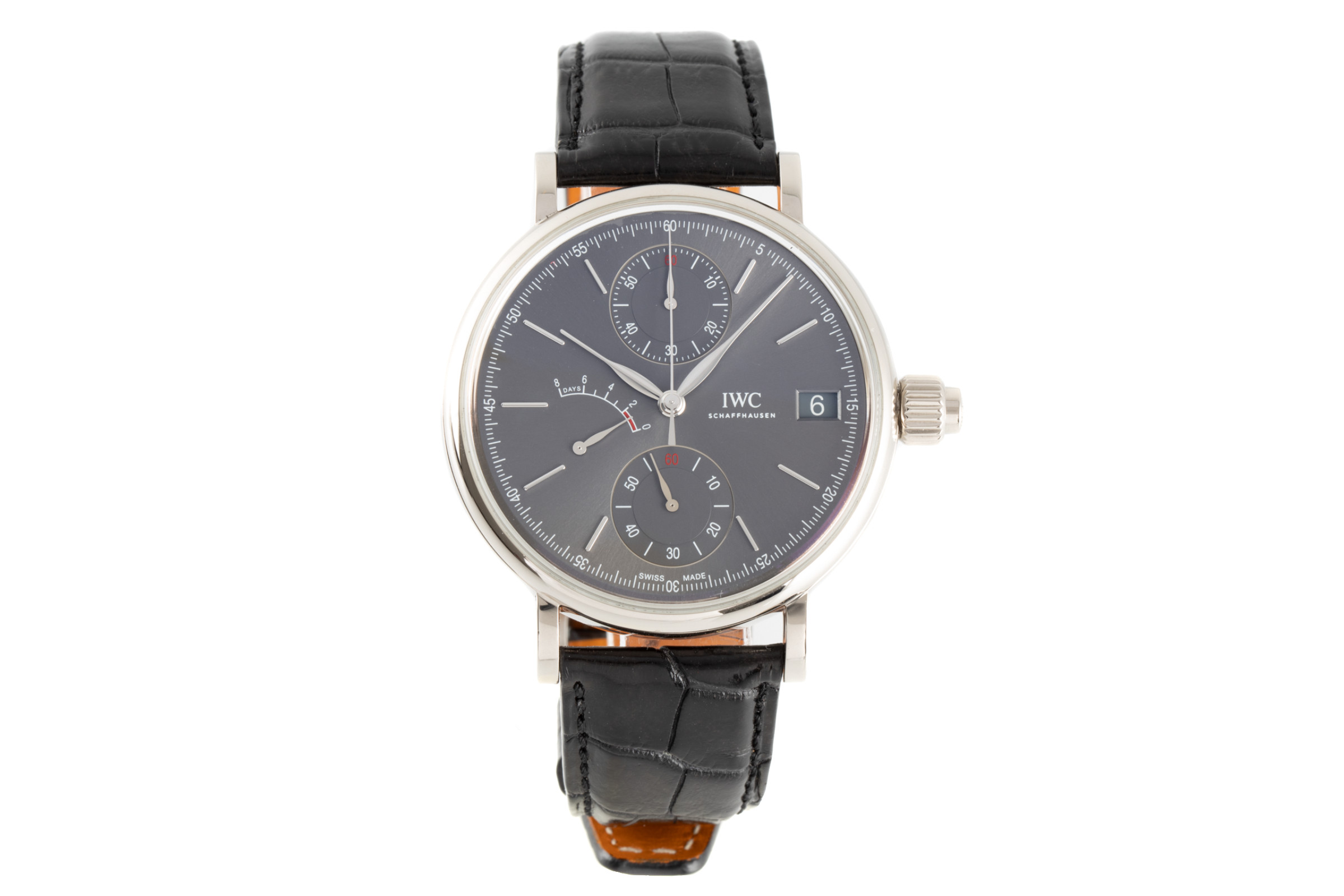 IWC Portofino chronograph 18 ct white gold manual winding Kal. C.59360 Ref. 5151