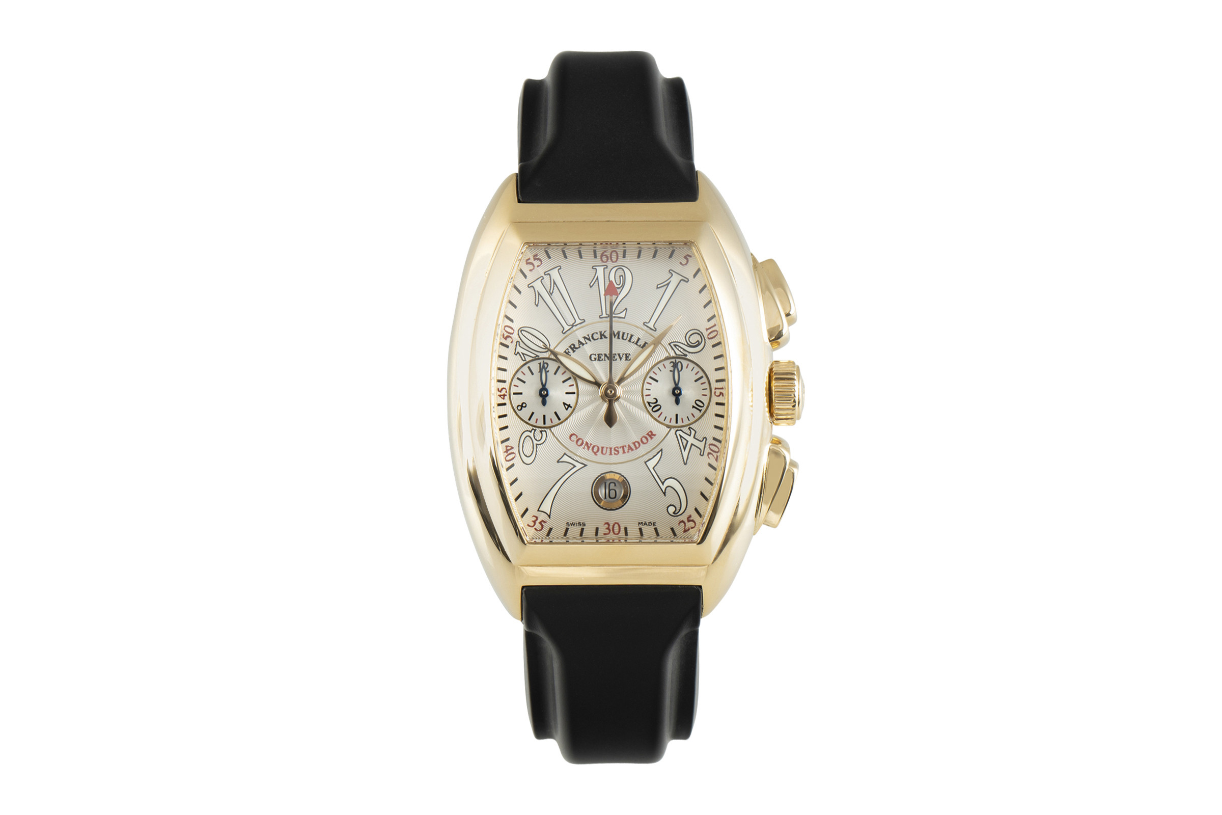 Franck Muller Conquistador chronograph 18 ct gold automatic Kal. 1185C02 Ref. 8005 CC