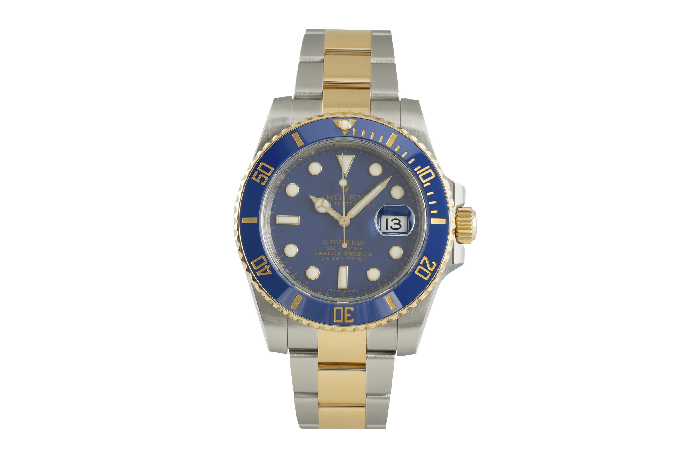Rolex Submariner steel / gold automatic Kal. 3135 Ref. 116613LB