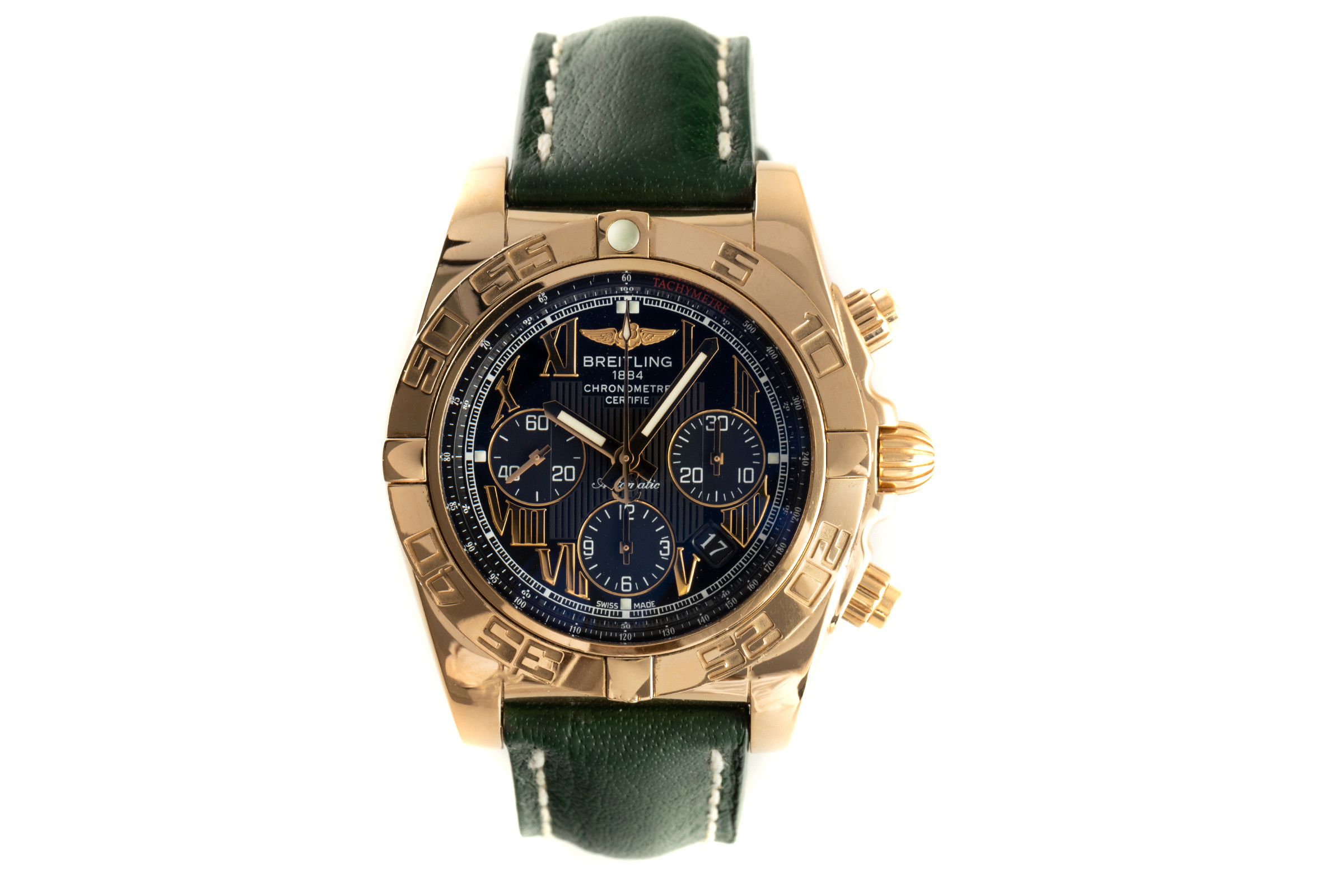 Breitling Chronomat 44 chronograph 18 ct gold automatic Kal. B01 Ref. HB0110
