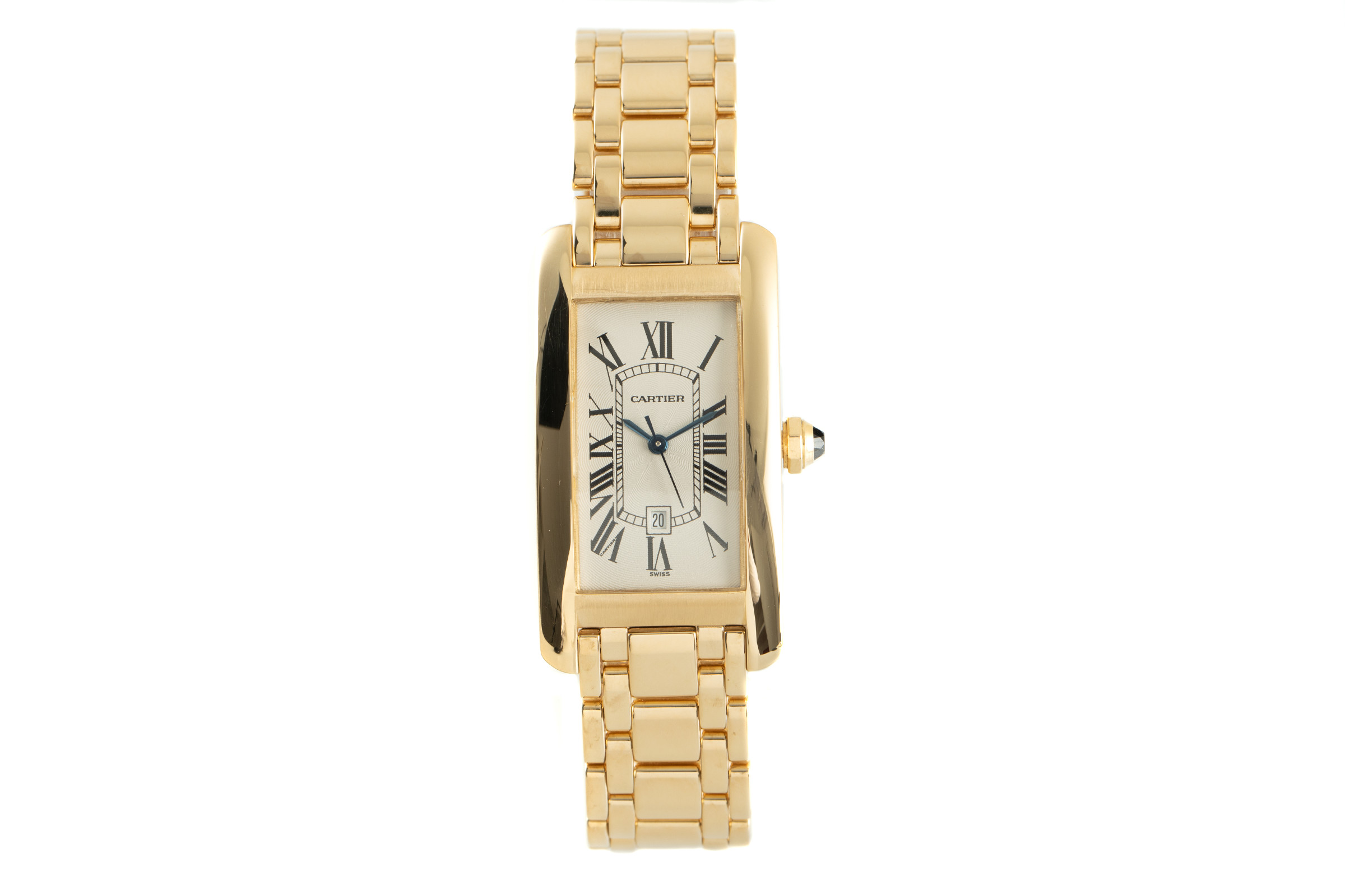 Cartier Tank Americaine 18 ct gold automatic Kal. 077 Ref. 1725