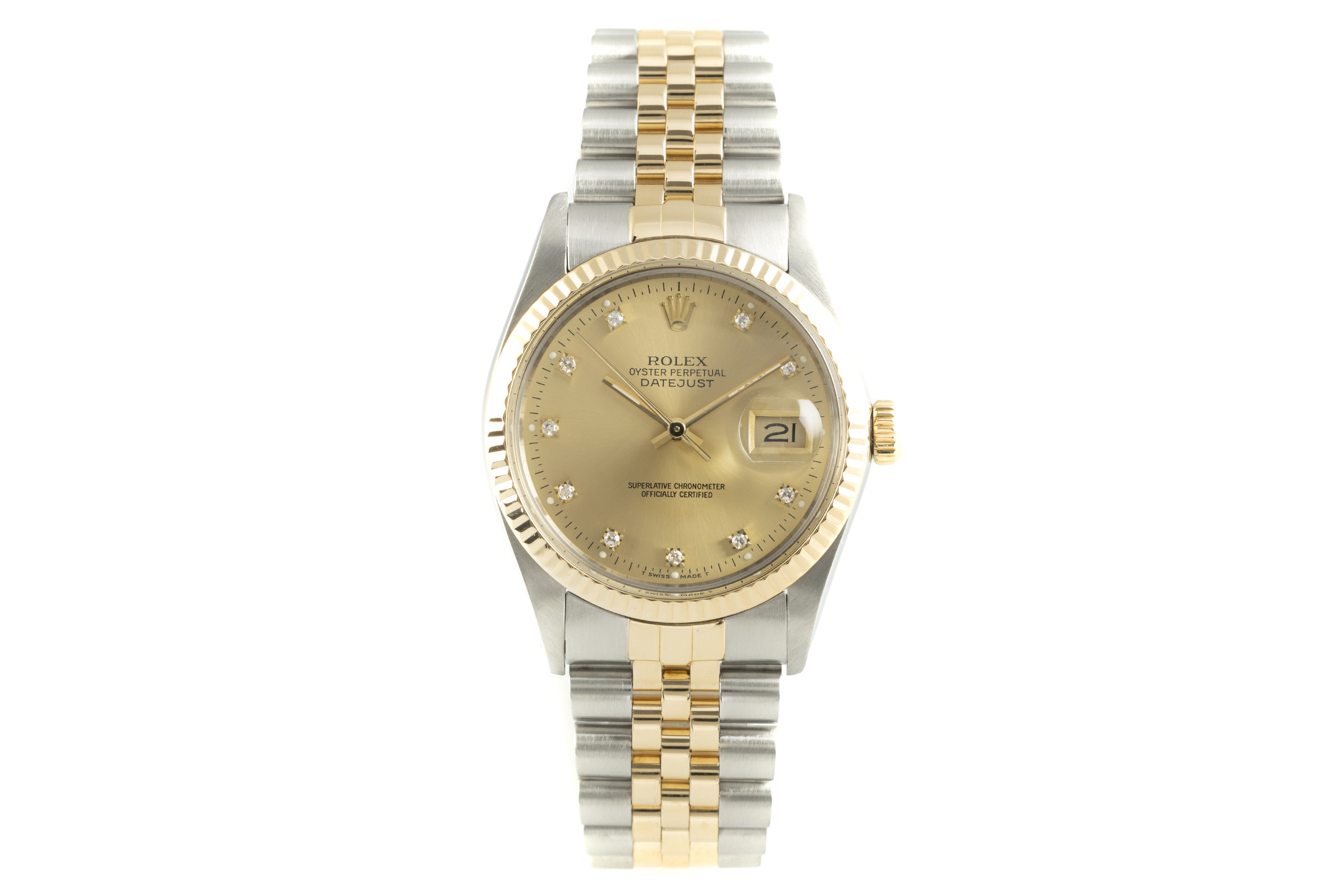 Rolex Datejust steel / gold automatic Kal. 3035 Ref. 16013