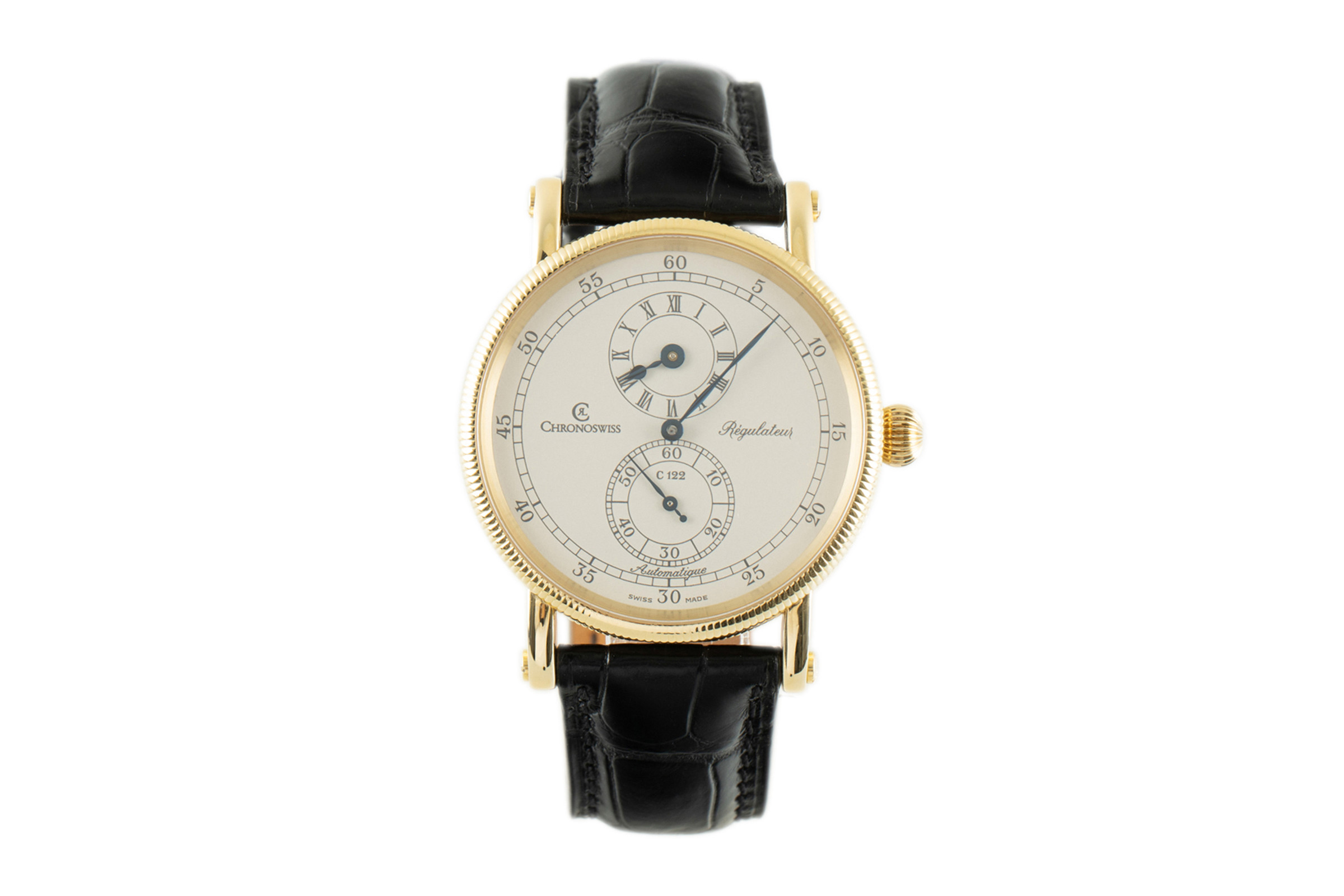 Chronoswiss Regulateur 18 ct gold automatic Kal. 122 Ref. CH1221
