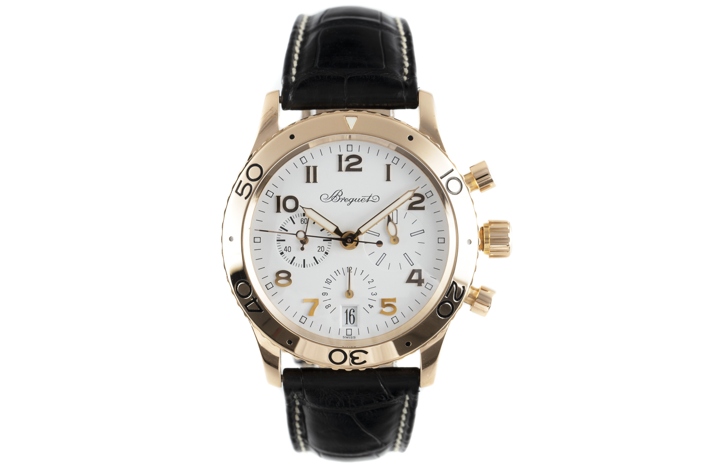 Breguet Type XX chronograph 18 ct red gold automatic Kal. 582 Ref. 3820