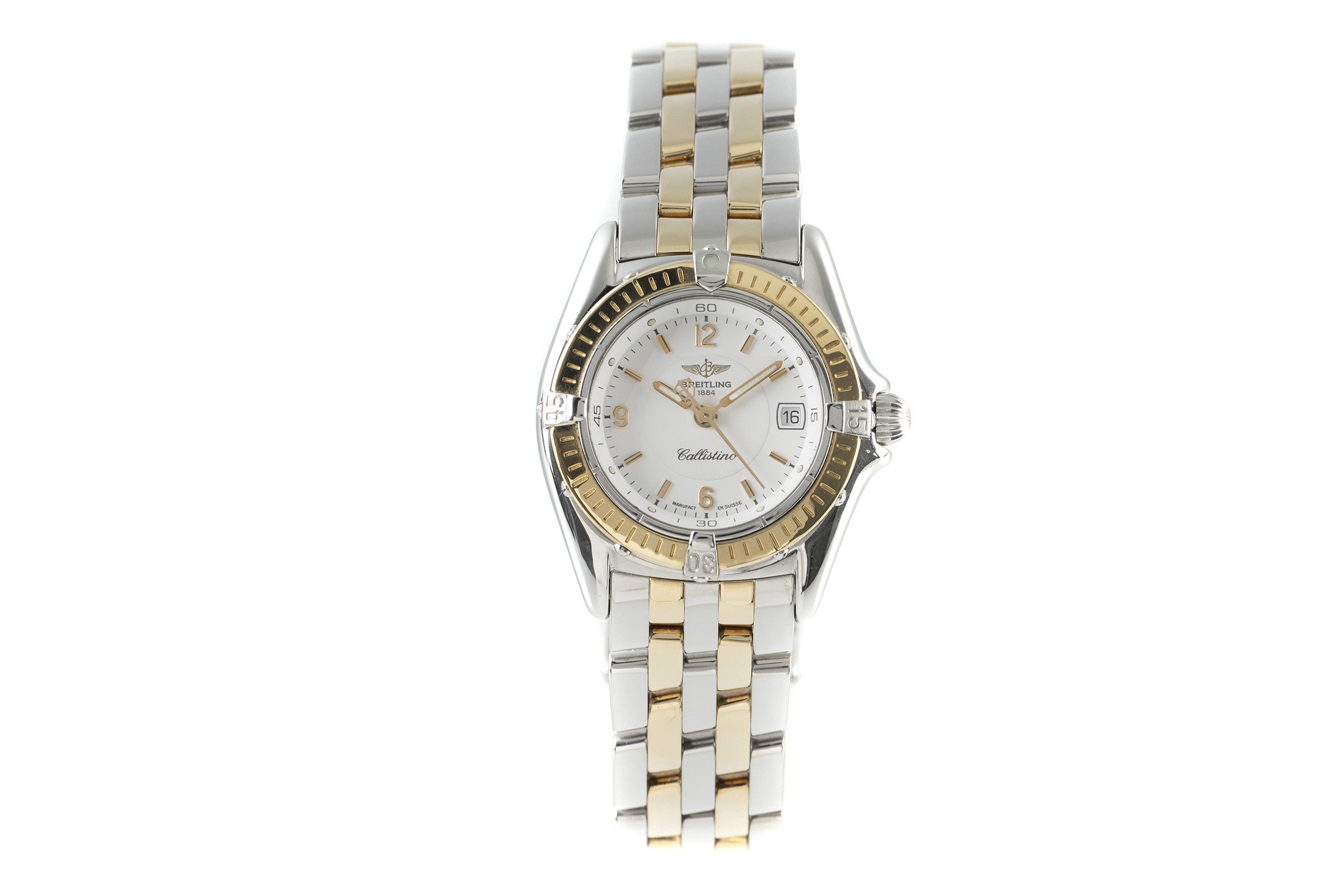 Breitling Callistino steel / gold quartz Ref. D52045.1