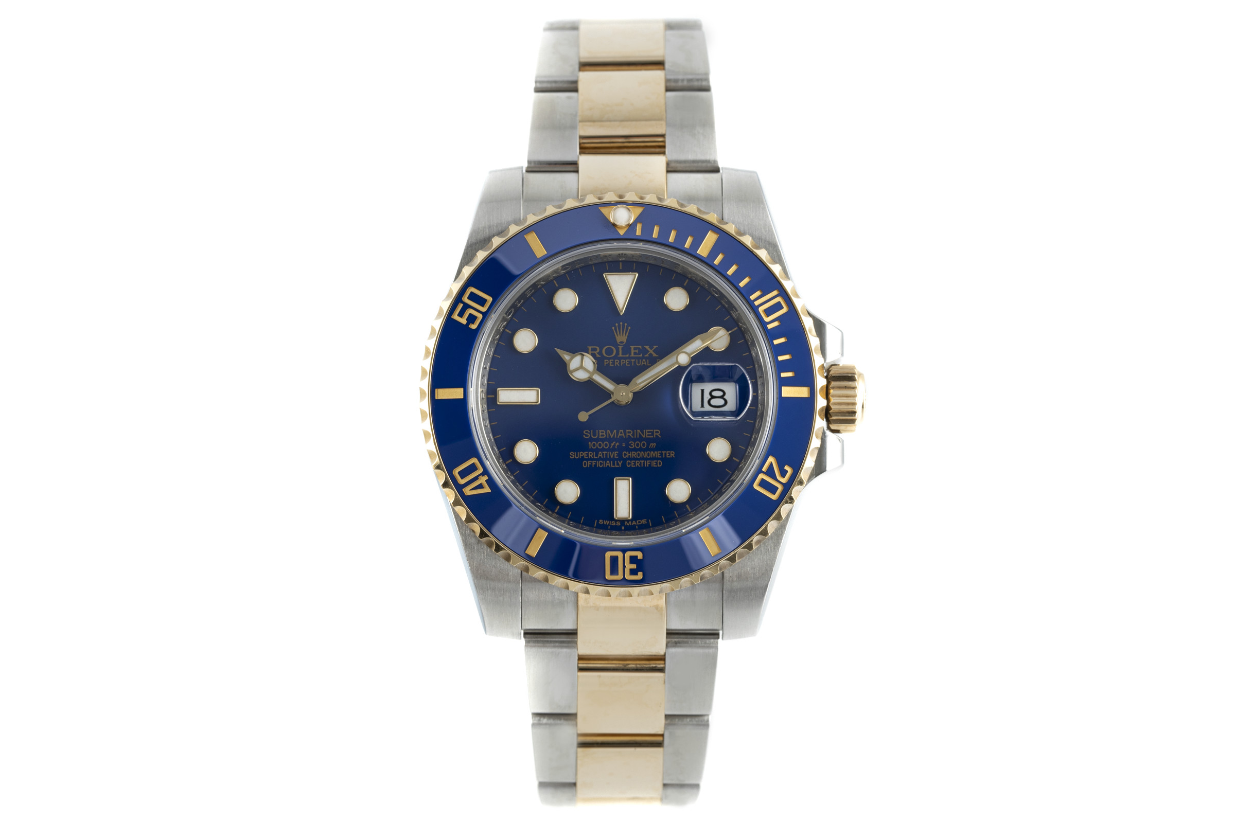 Rolex Submariner steel / gold automatic Kal. 3135 Ref. 116613LB
