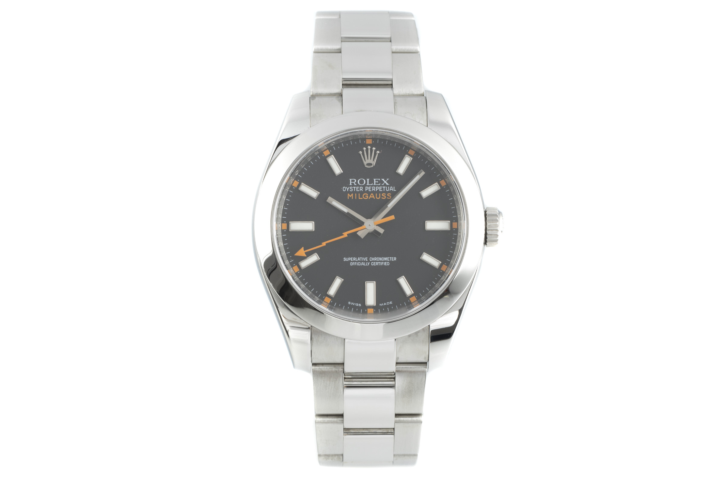 Rolex Milgauss steel automatic Kal. 3131 Ref. 116400