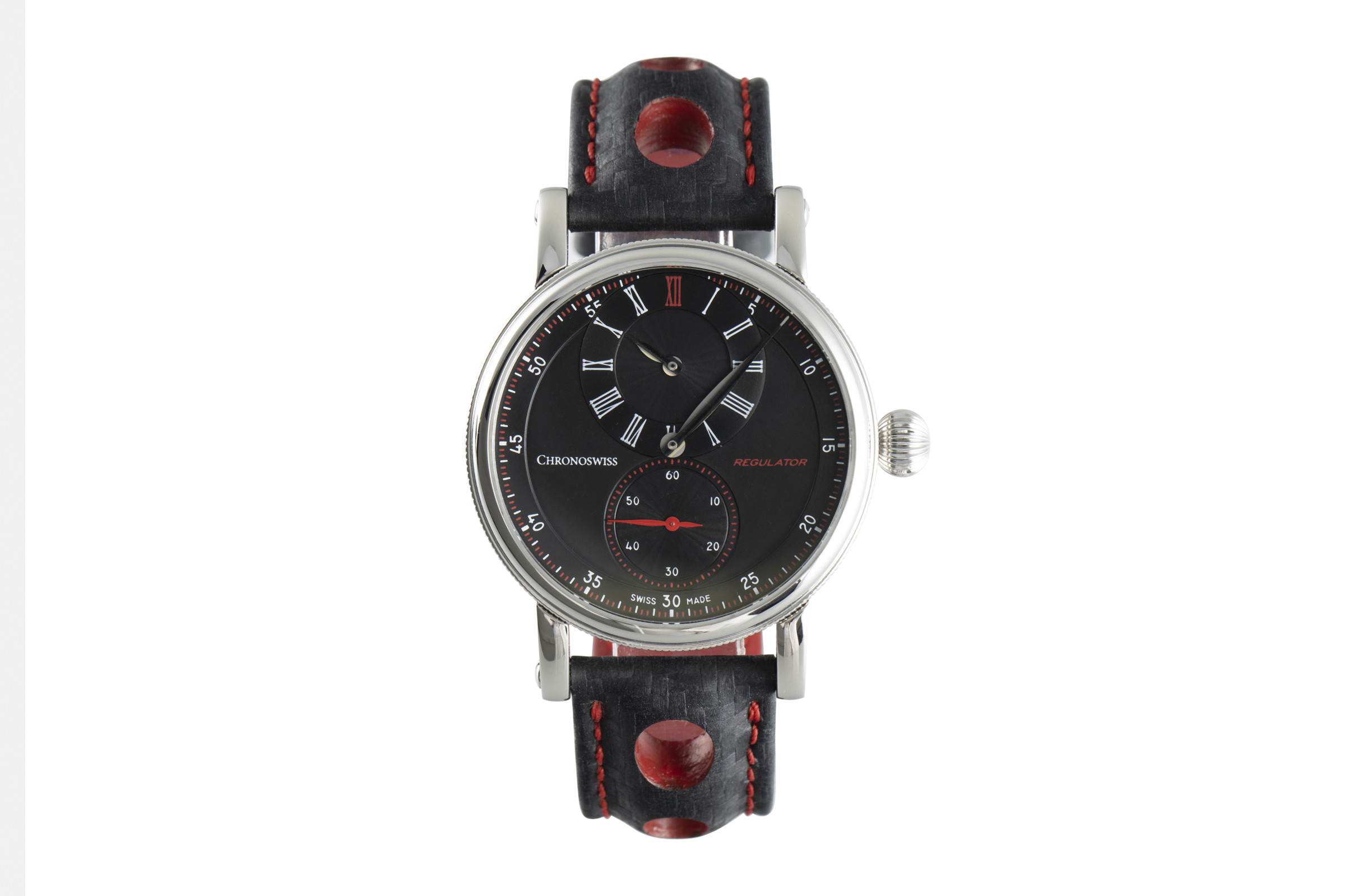 Chronoswiss Regulateur steel automatic Kal. C.291 Ref. CH8723 BK Rallye/31-1
