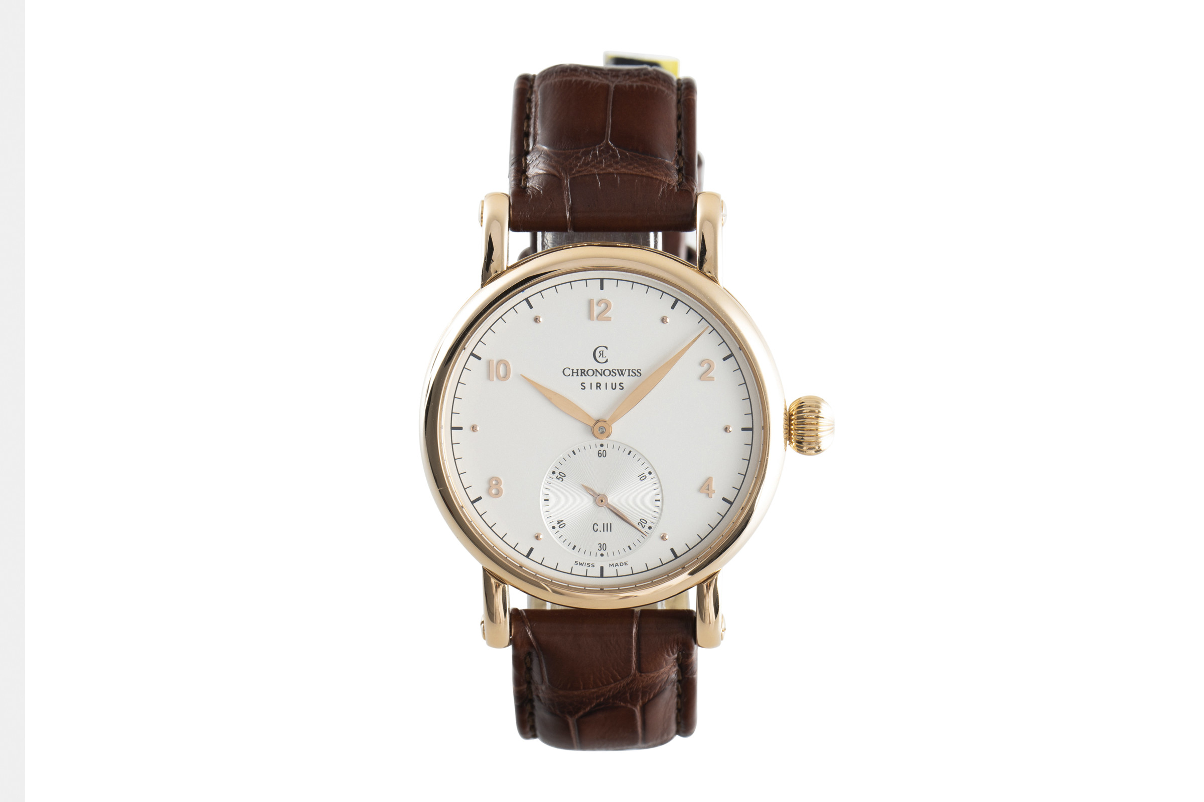 Chronoswiss Sirius 18 ct red gold manual winding Kal. 111 Ref. CH1021R