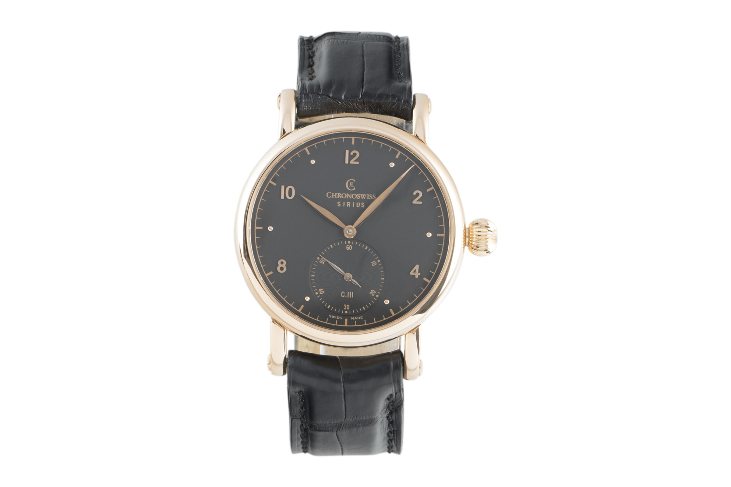 Chronoswiss Sirius 18 ct red gold manual winding Kal. C.111 Ref. CH1021R