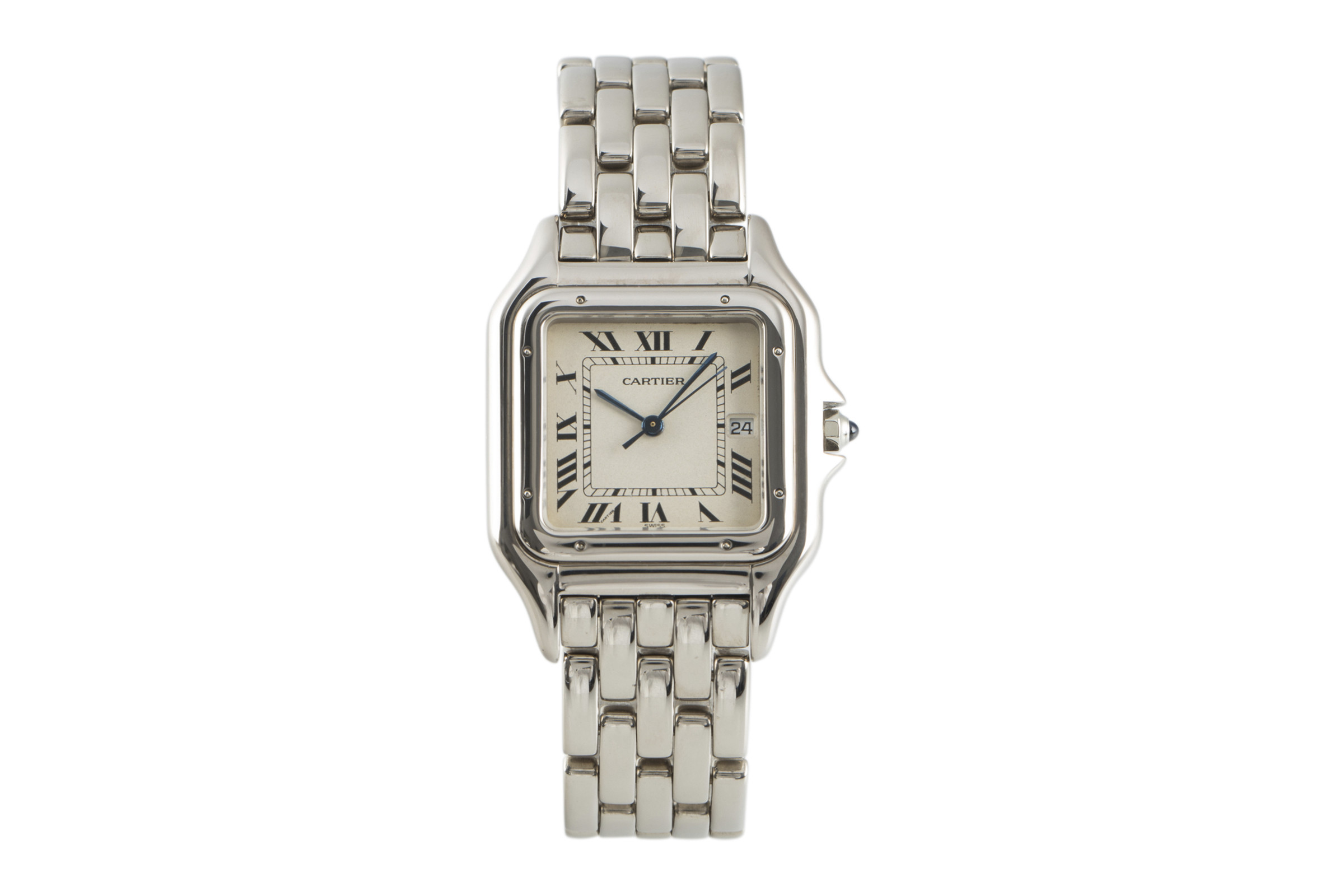 Cartier Panthere 18 ct white gold quartz Kal. 83