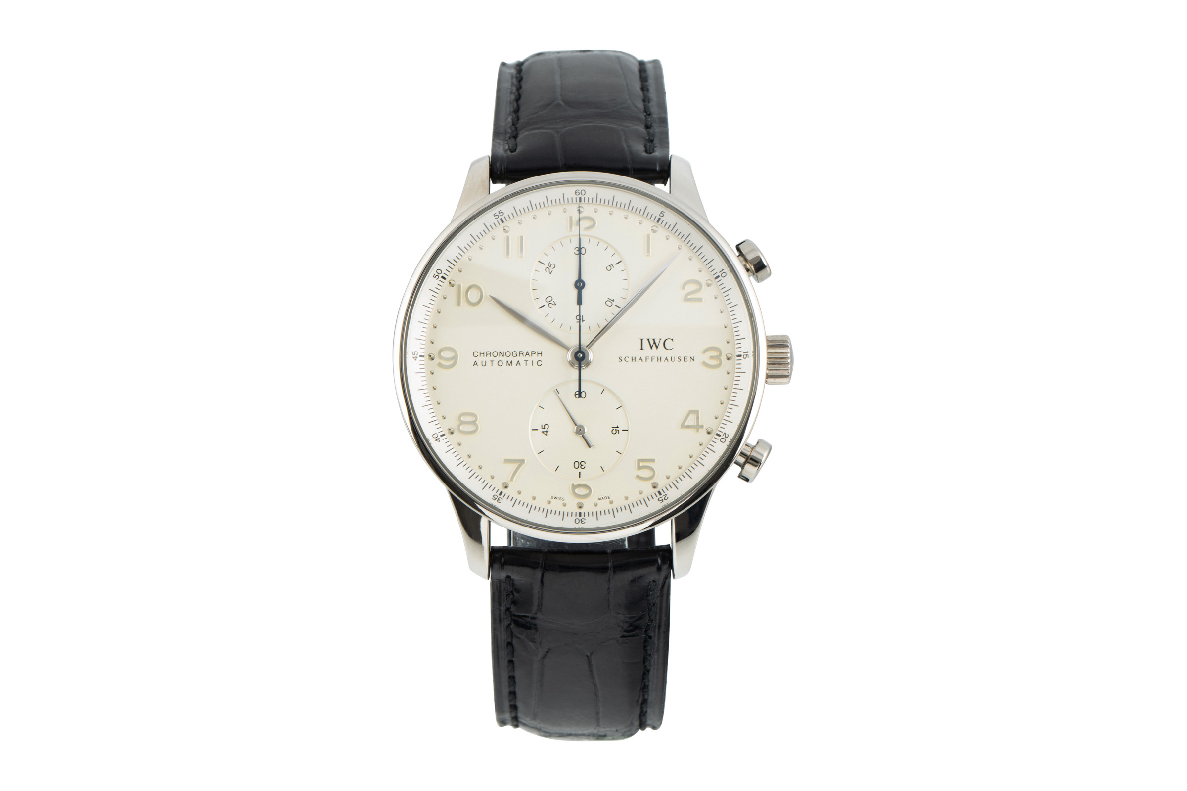 IWC Portugieser chronograph 18 ct white gold automatic Kal. 79240 Ref. 3714