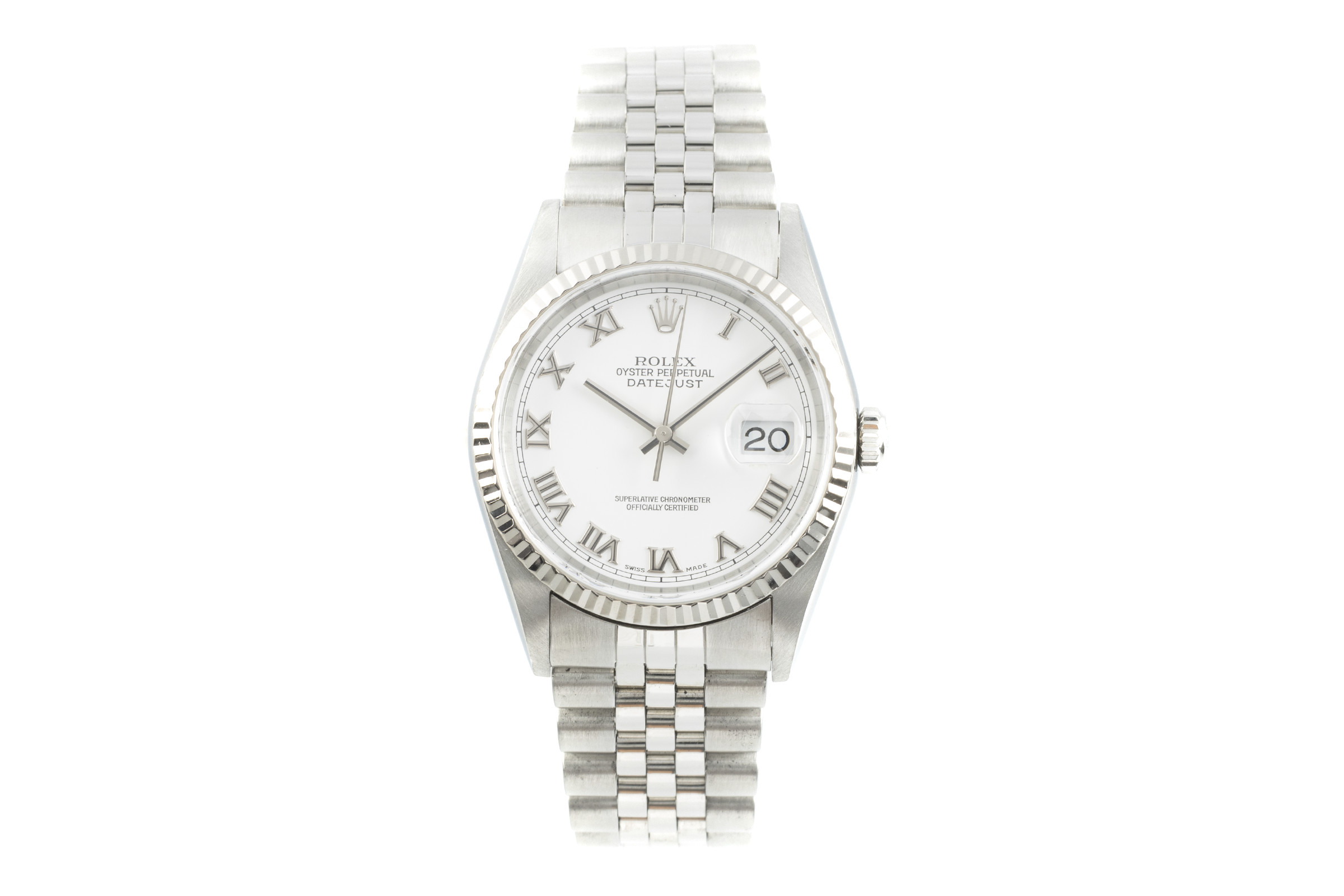 Rolex Datejust steel / white gold automatic Kal. 3135 Ref. 16234