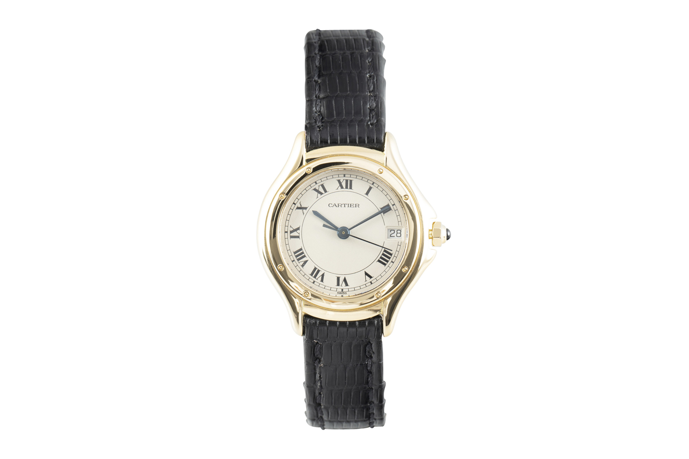 Cartier Cougar 18 ct gold quartz Kal. 87 Ref. 887921